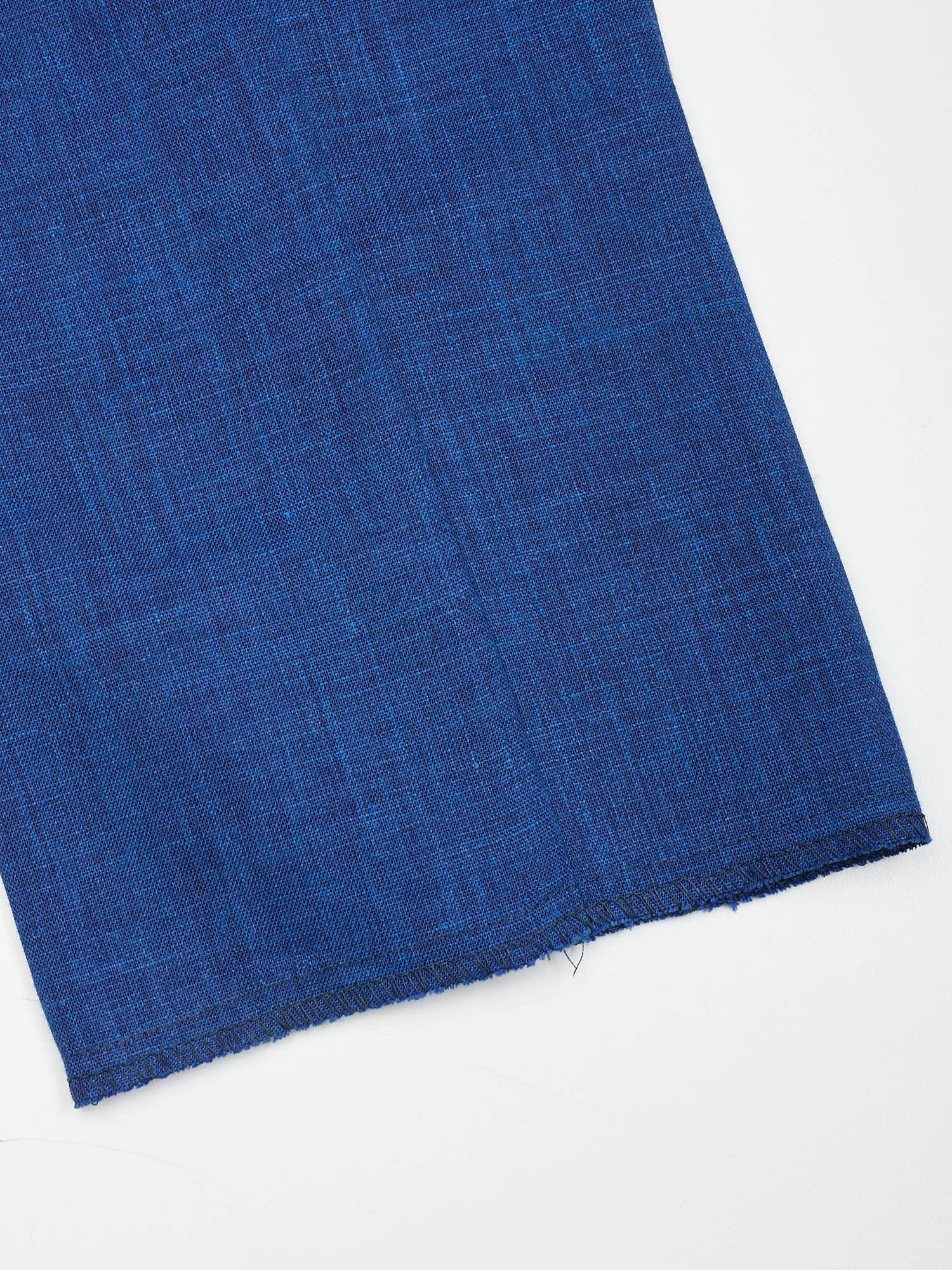 SARTORIA PARTENOPEA Blue Linen Pants EU 48 NEW US 32 Elastic Waist Drawstring