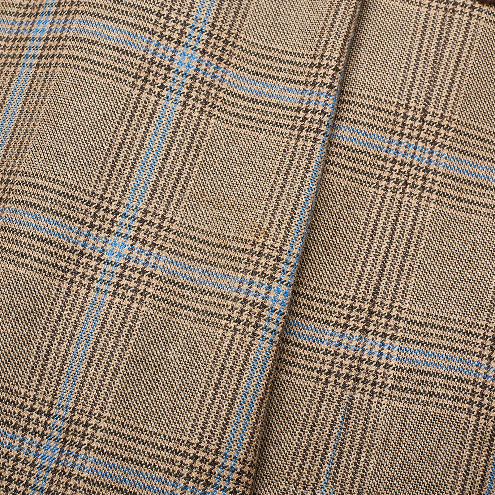 RUBINACCI LH Handmade Bespoke Beige Plaid Wool-Silk-Cashmere DB Jacket EU 50 US 40 RUBINACCI