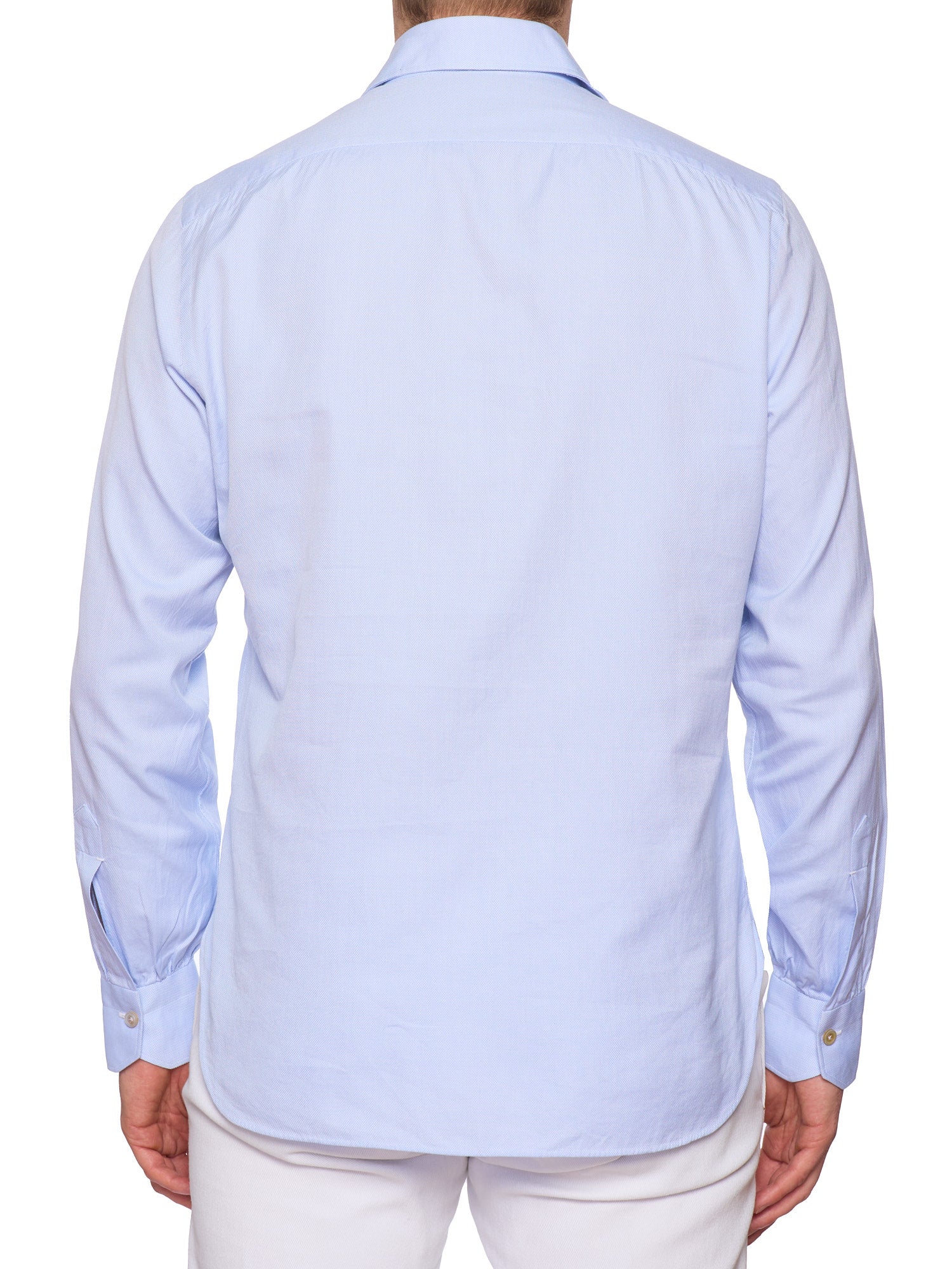 KITON Napoli Light Blue Oxford Cotton Dress Shirt EU 39 US 15.5