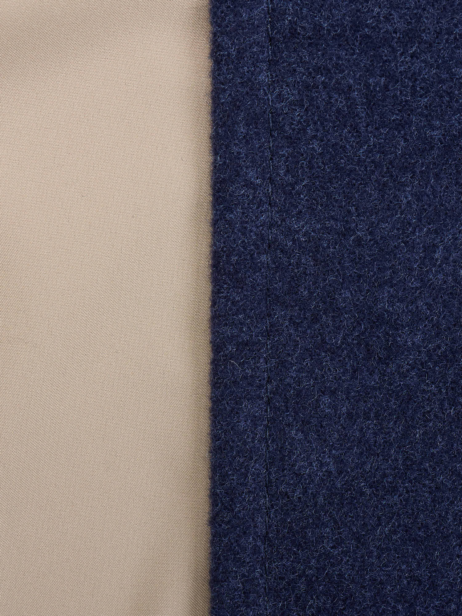 KITON KIRED "Nore" Blue-Beige Reversible Double Face Safari Jacket