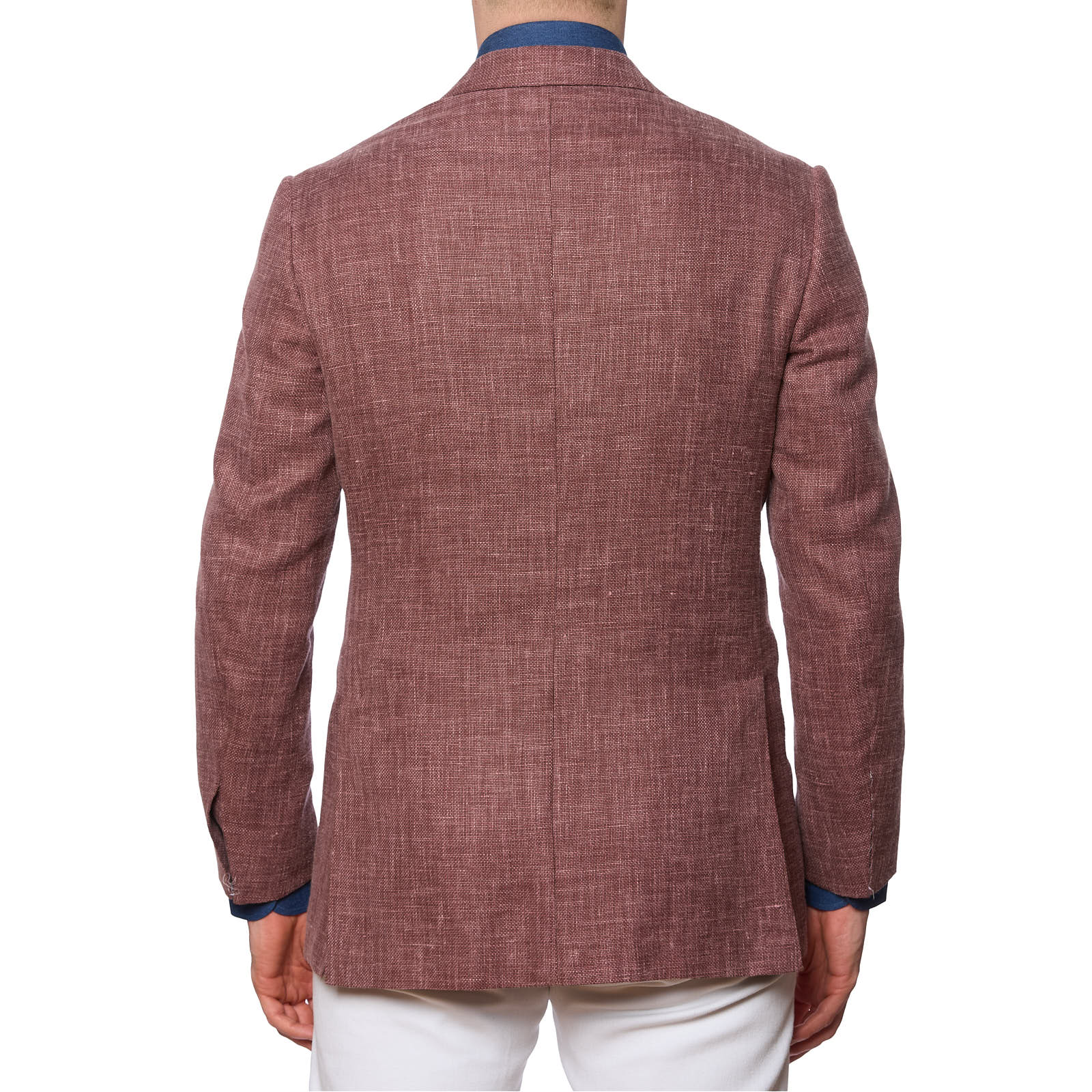 KITON Napoli for VANNUCCI Mauve Cashmere-Linen-Silk Jacket EU 50 NEW US 40