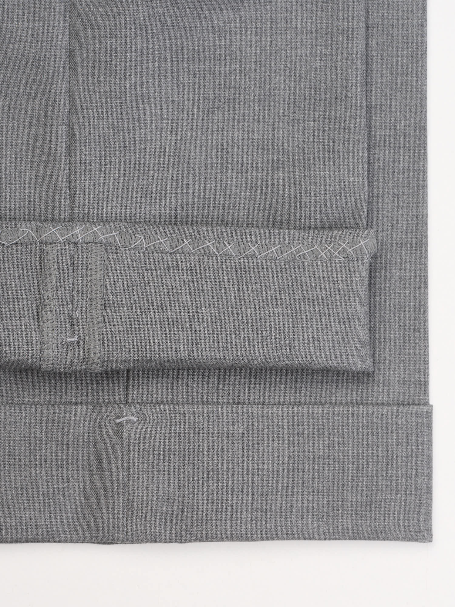 KIT BLAKE "Duke" Gray Wool Pleated Trousers