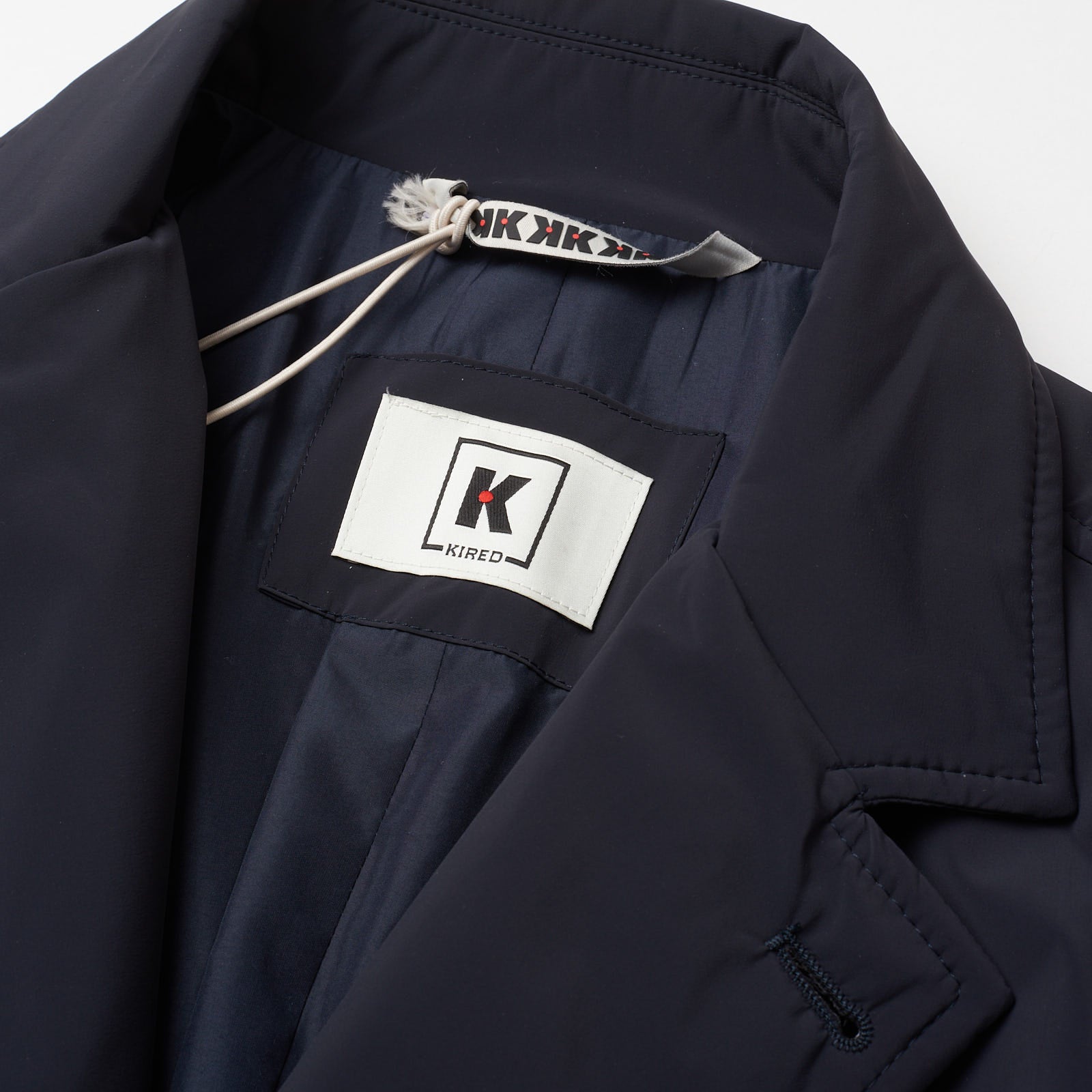 KITON KIRED Dark Blue Primaloft Padded Rain Jacket Coat EU 50 US M KIRED