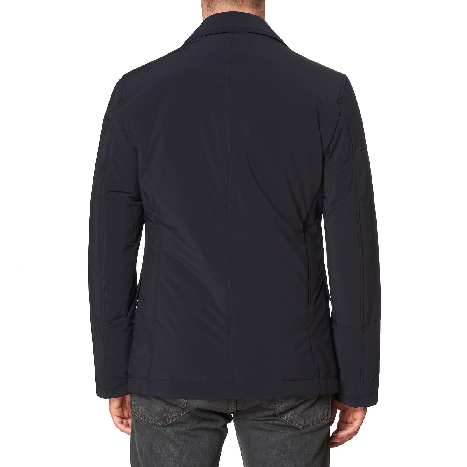 KITON KIRED Dark Blue Primaloft Padded Rain Jacket Coat EU 50 US M KIRED