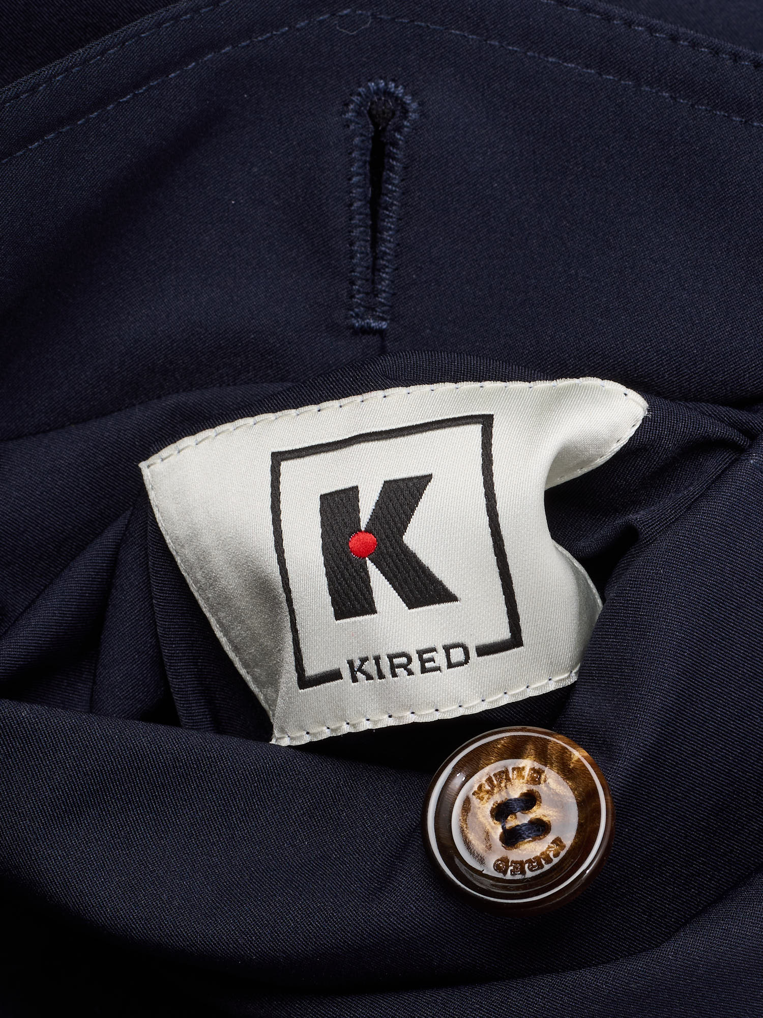 KITON KIRED Navy Blue-Green Reversible Bomber Jacket EU 52 NEW US L