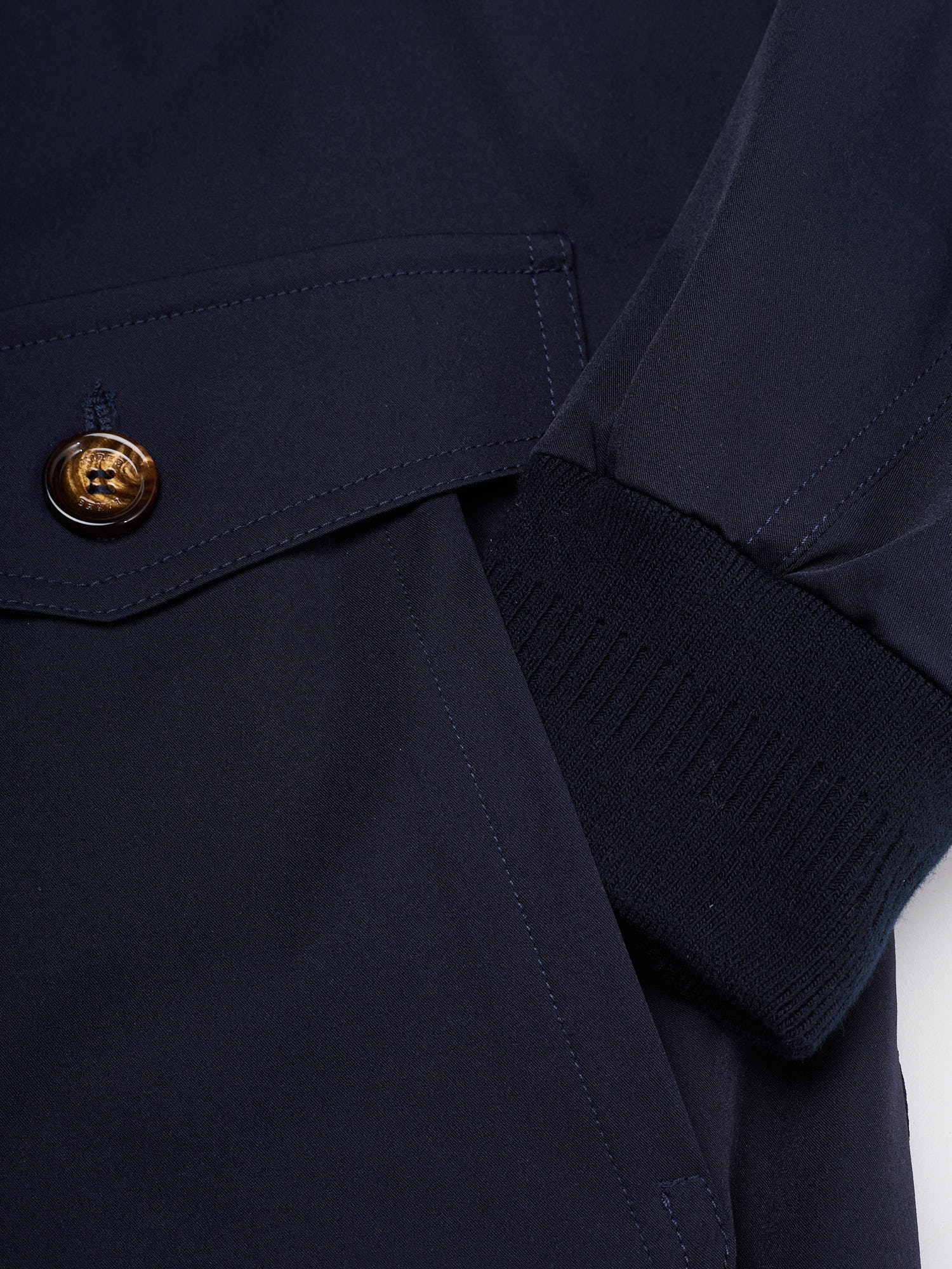 KITON KIRED Navy Blue-Green Reversible Bomber Jacket EU 52 NEW US L