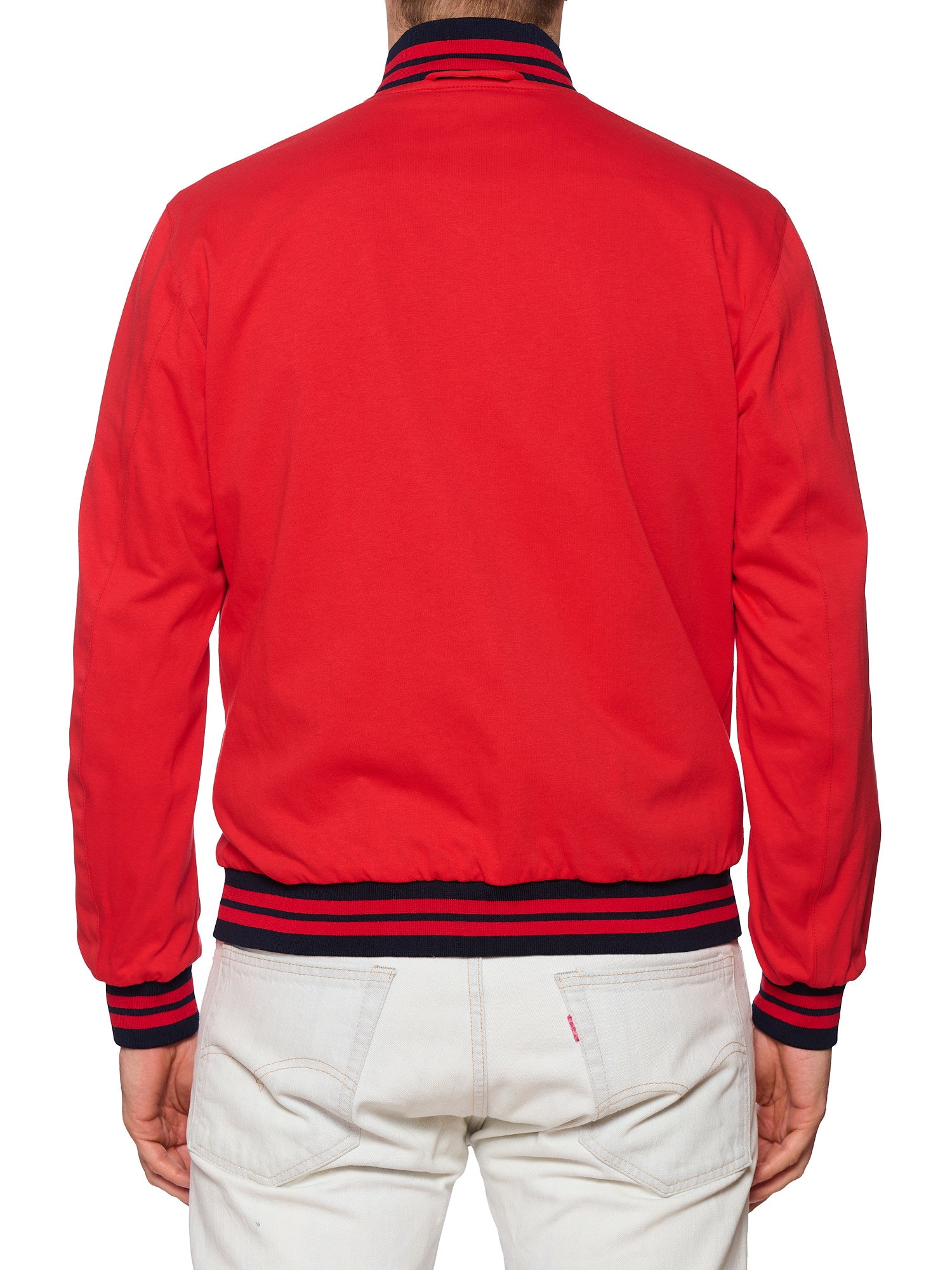 KITON KIRED Navy Blue-Red Reversible Bomber Jacket EU 50 NEW US M