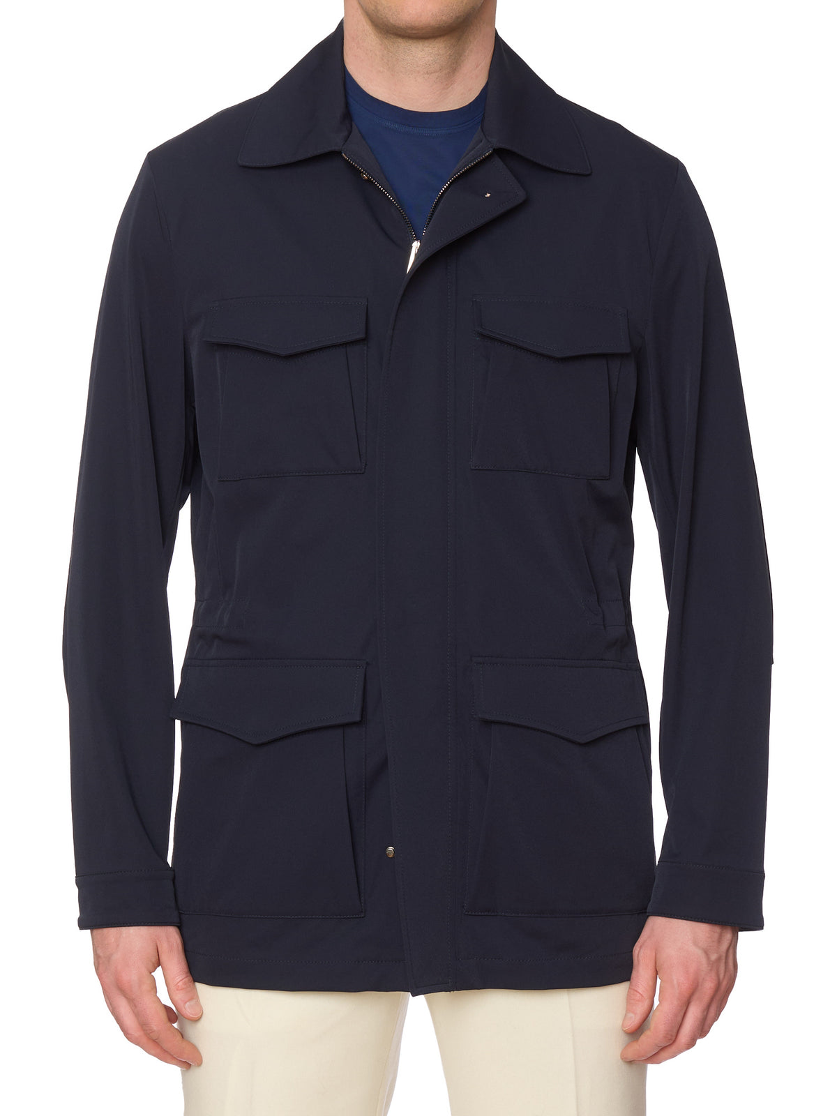 KITON KIRED Navy Blue Parka Jacket EU 50 NEW US M