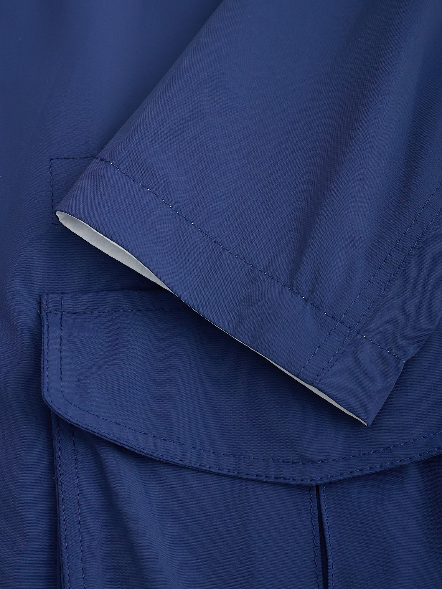 KITON KIRED Reversible Blue-White Parka Jacket EU 50 NEW US M