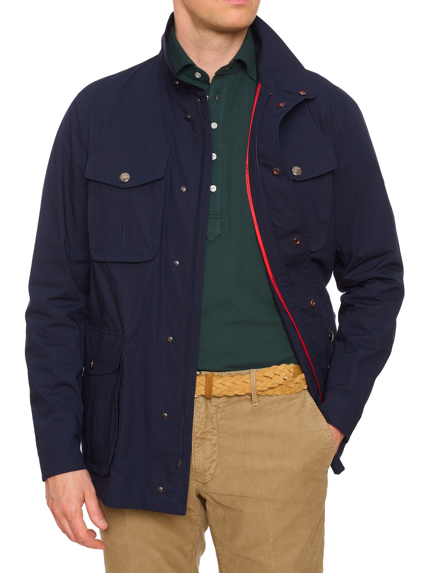 KITON KIRED Navy "Ariel" Carlo Barbera Microfiber Jacket EU 50 NEW US M 2025