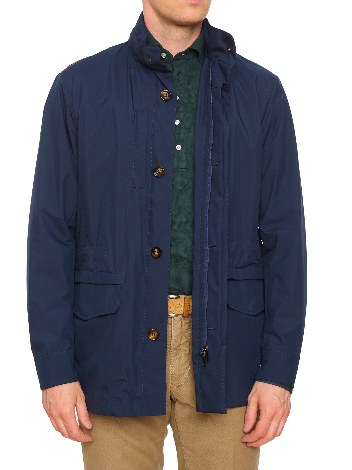 KITON KIRED Navy "Tuga" Hooded Parka Jacket EU 50 NEW US M Textek