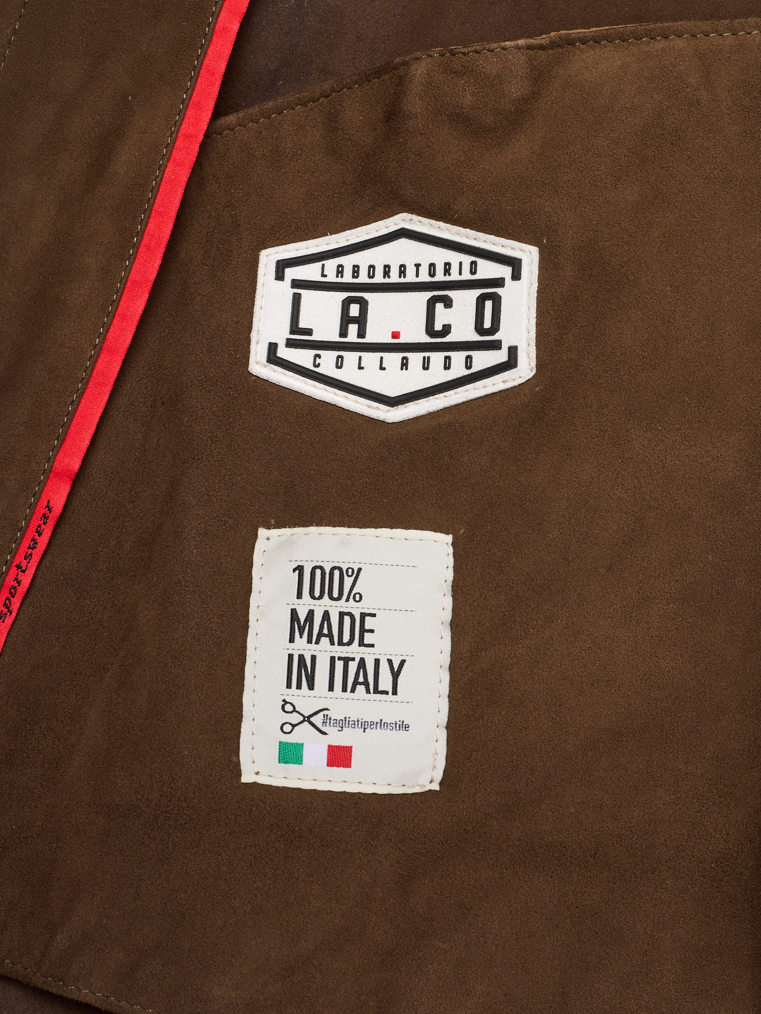 KITON KIRED "Parma" Brown Leather Unlined Lambskin Trucker Shirt Jacket