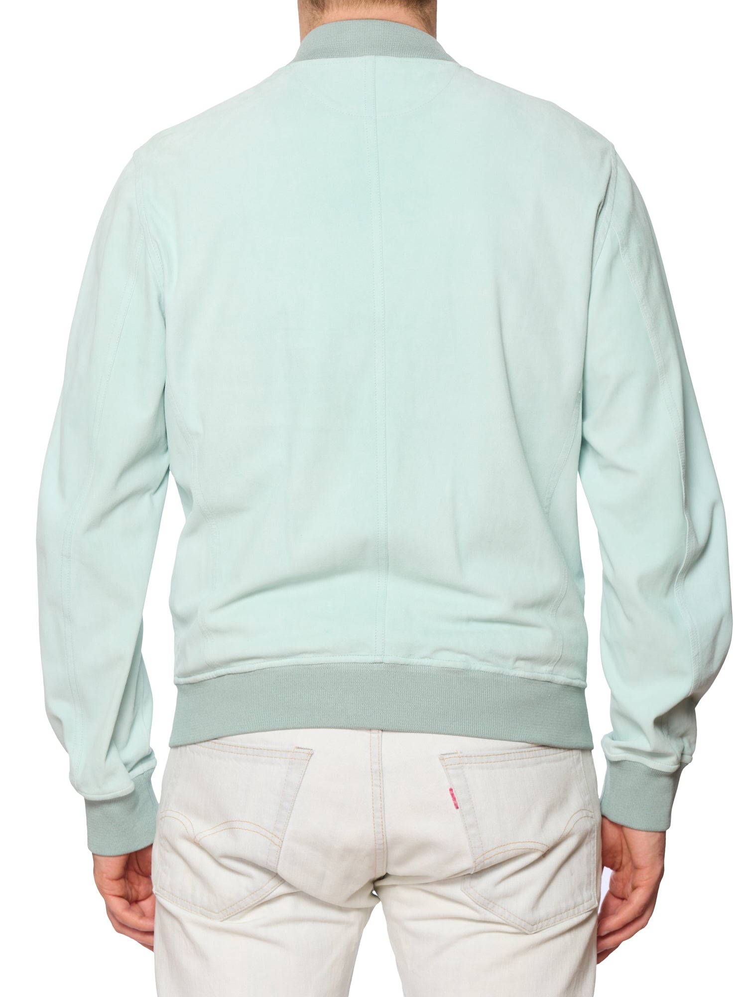 KITON KIRED "Tito" Teal Lambskin Leather Bomber Leather Blouson Jacket M NEW 2025