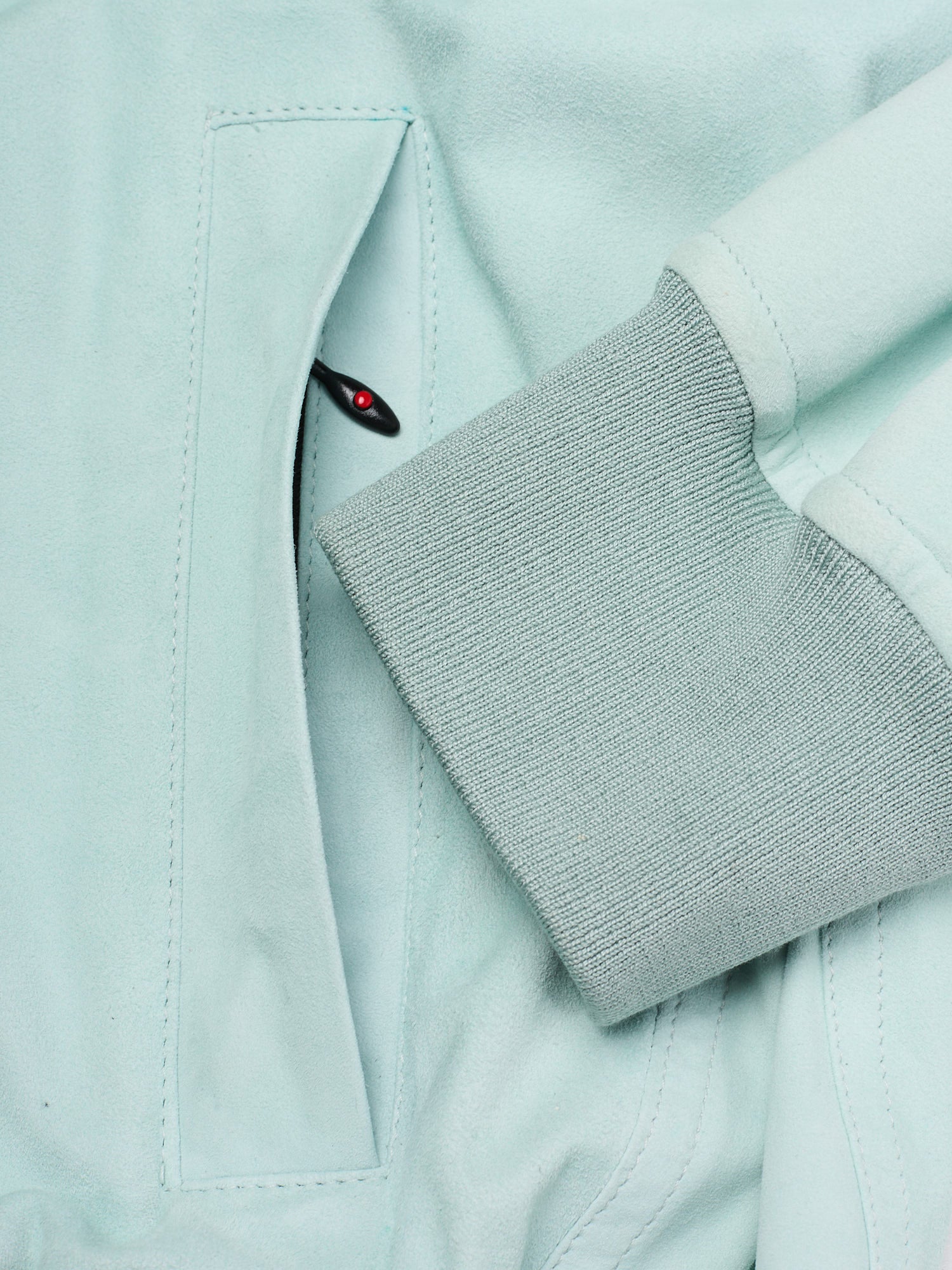 KITON KIRED "Tito" Teal Lambskin Leather Bomber Leather Blouson Jacket M NEW 2025