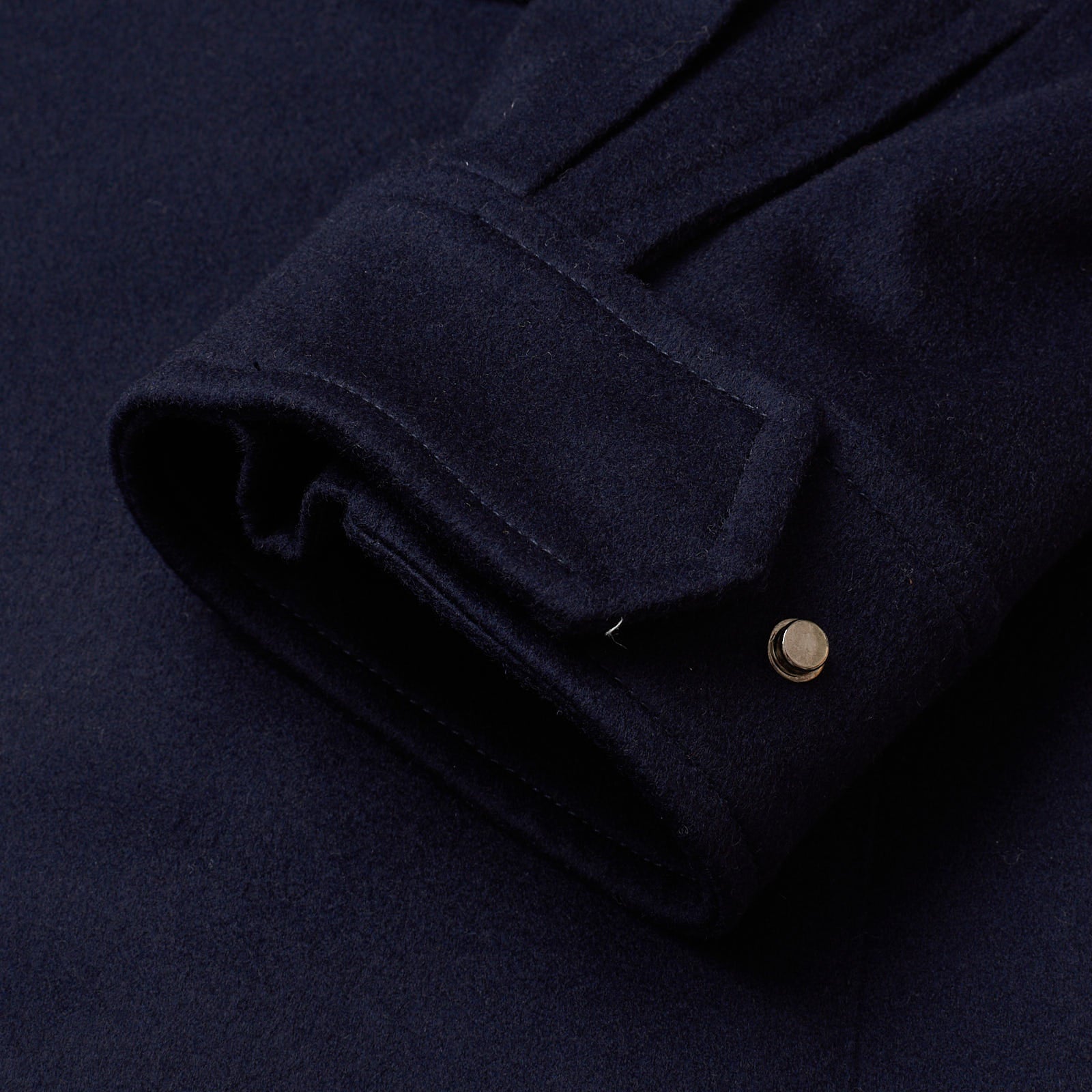 KITON KIRED Travtek "Furat" Navy Blue Virgin Wool Flannel Jacket Coat EU 50 US M KIRED