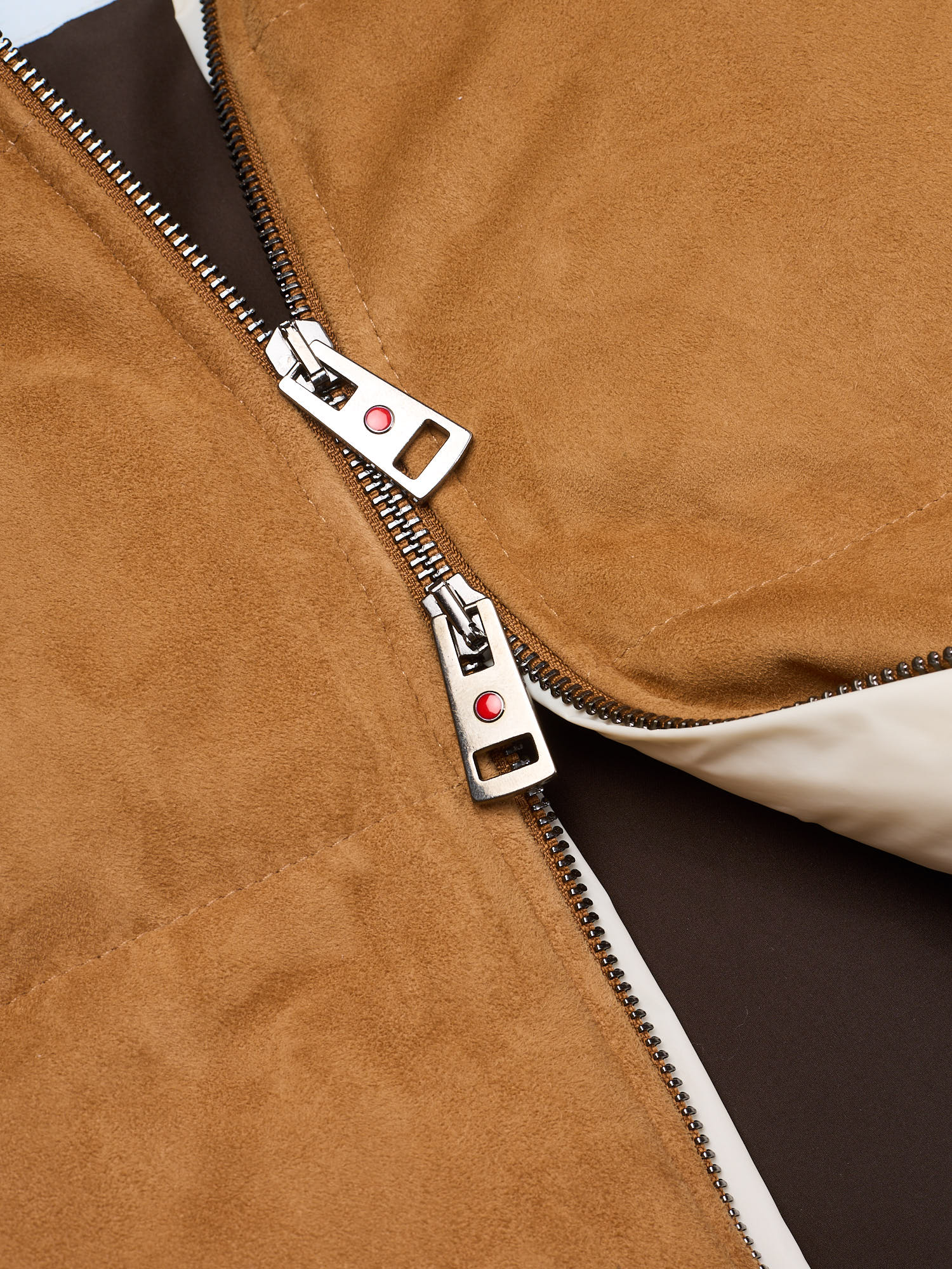 KITON KIRED "Agrik" Leather-Down Padded Shearling Collar Parka Jacket EU 50 M 2025