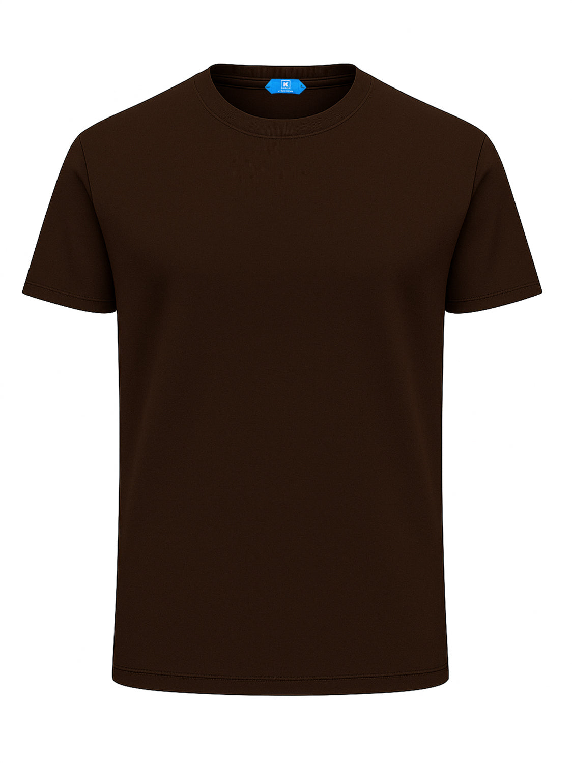 KITON KIRED "Bacio" Brown Exclusive Crepe Cotton Short Sleeve T-Shirt
