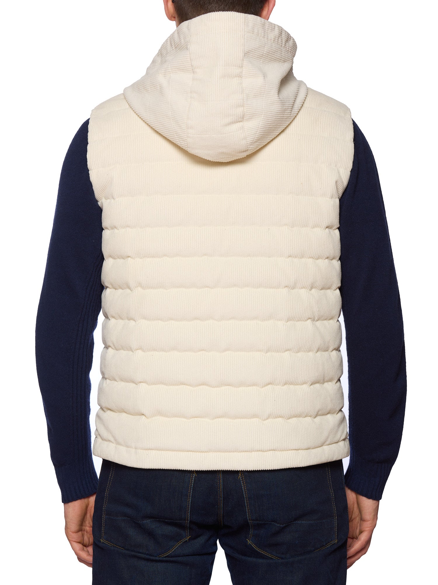 KITON KIRED "Bam" Ivory Cotton Corduroy Vest EU 50 NEW US M 2025