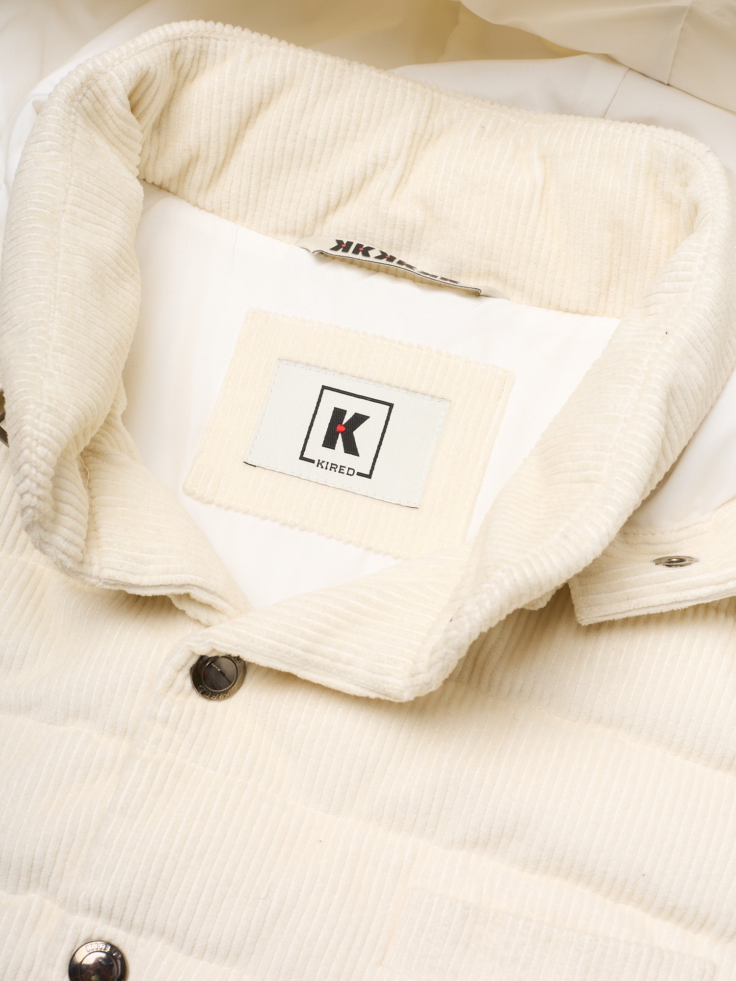 KITON KIRED "Bam" Ivory Cotton Corduroy Vest EU 50 NEW US M 2025