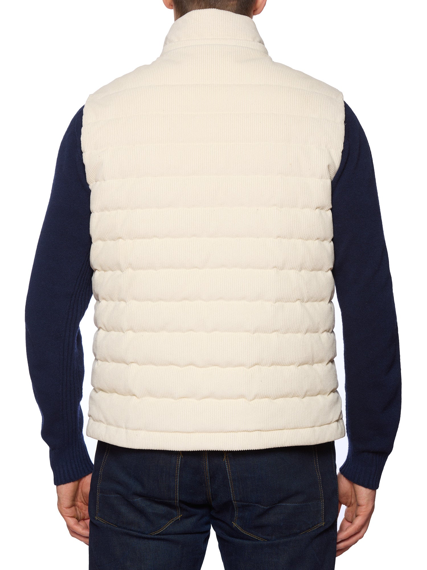 KITON KIRED "Bam" Ivory Cotton Corduroy Vest EU 50 NEW US M 2025