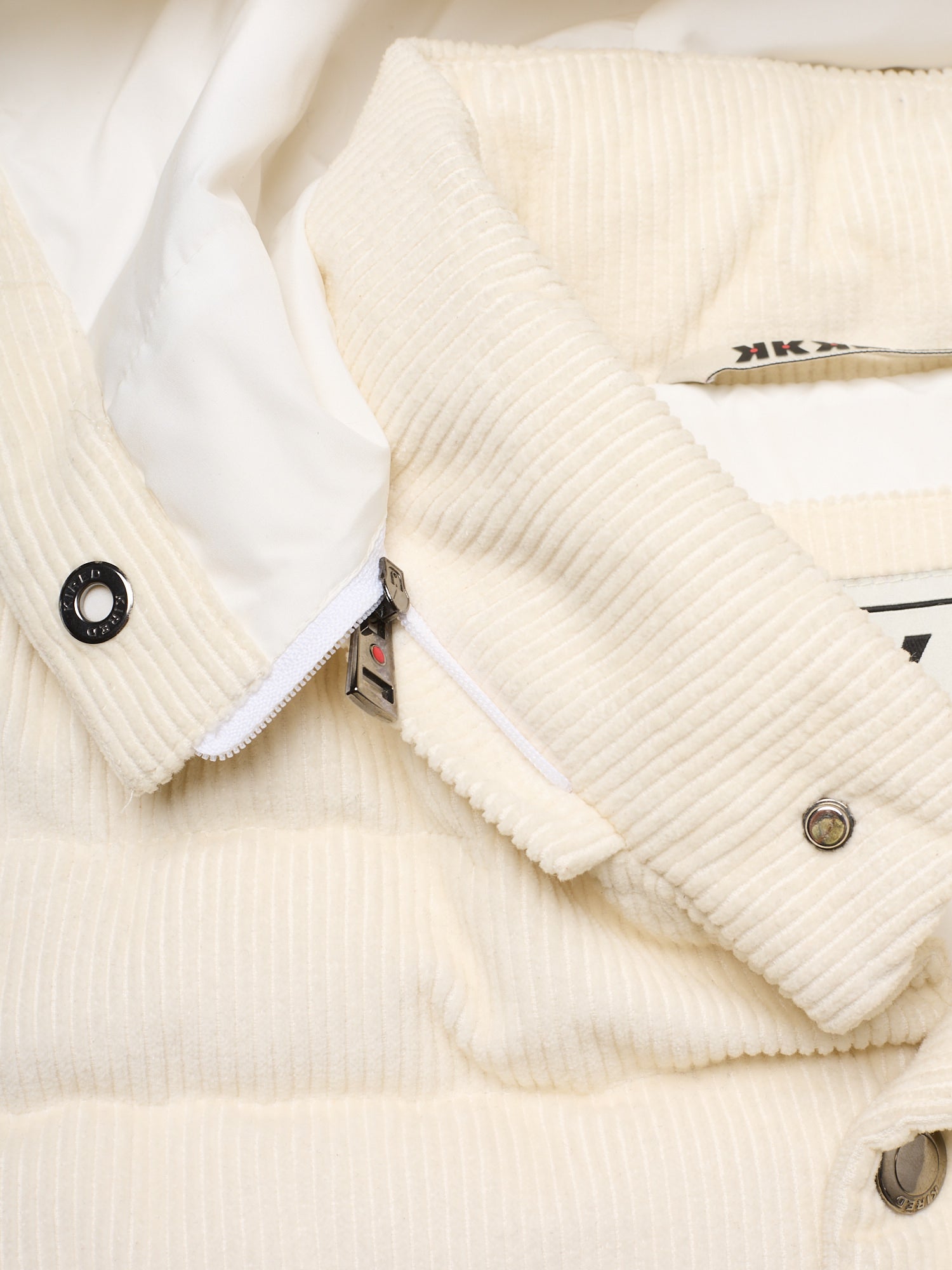 KITON KIRED "Bam" Ivory Cotton Corduroy Vest EU 50 NEW US M 2025