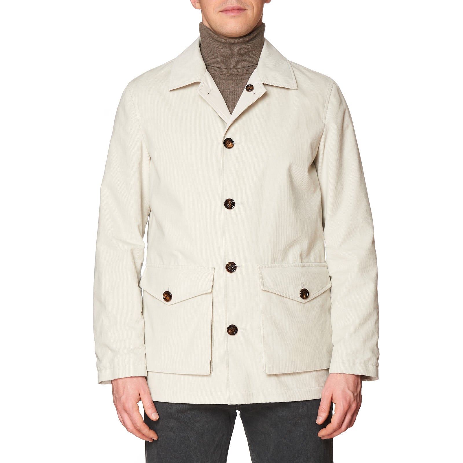 KITON KIRED "Bart2" Beige Cotton Corduroy Reversible Jacket EU 50 US M KIRED