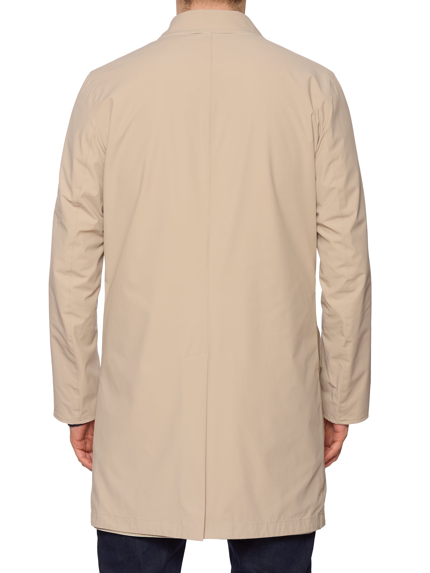 KITON KIRED "Ben" Beige-Ivory Reversible Trench Rain Coat EU 50 NEW US M