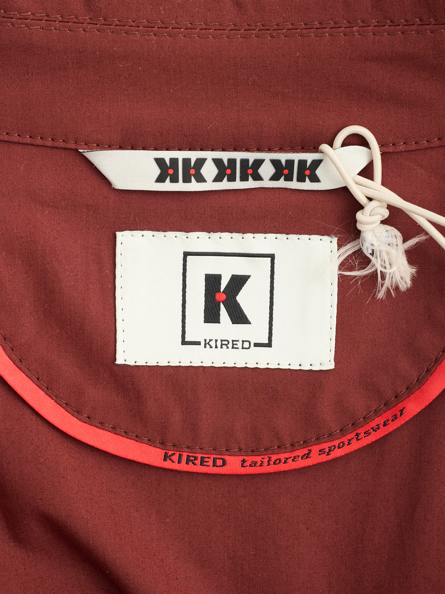 KITON KIRED "Bugna" Burgundy Carlo Barbera Cotton Stretch Field Jacket EU 50 NEW US M