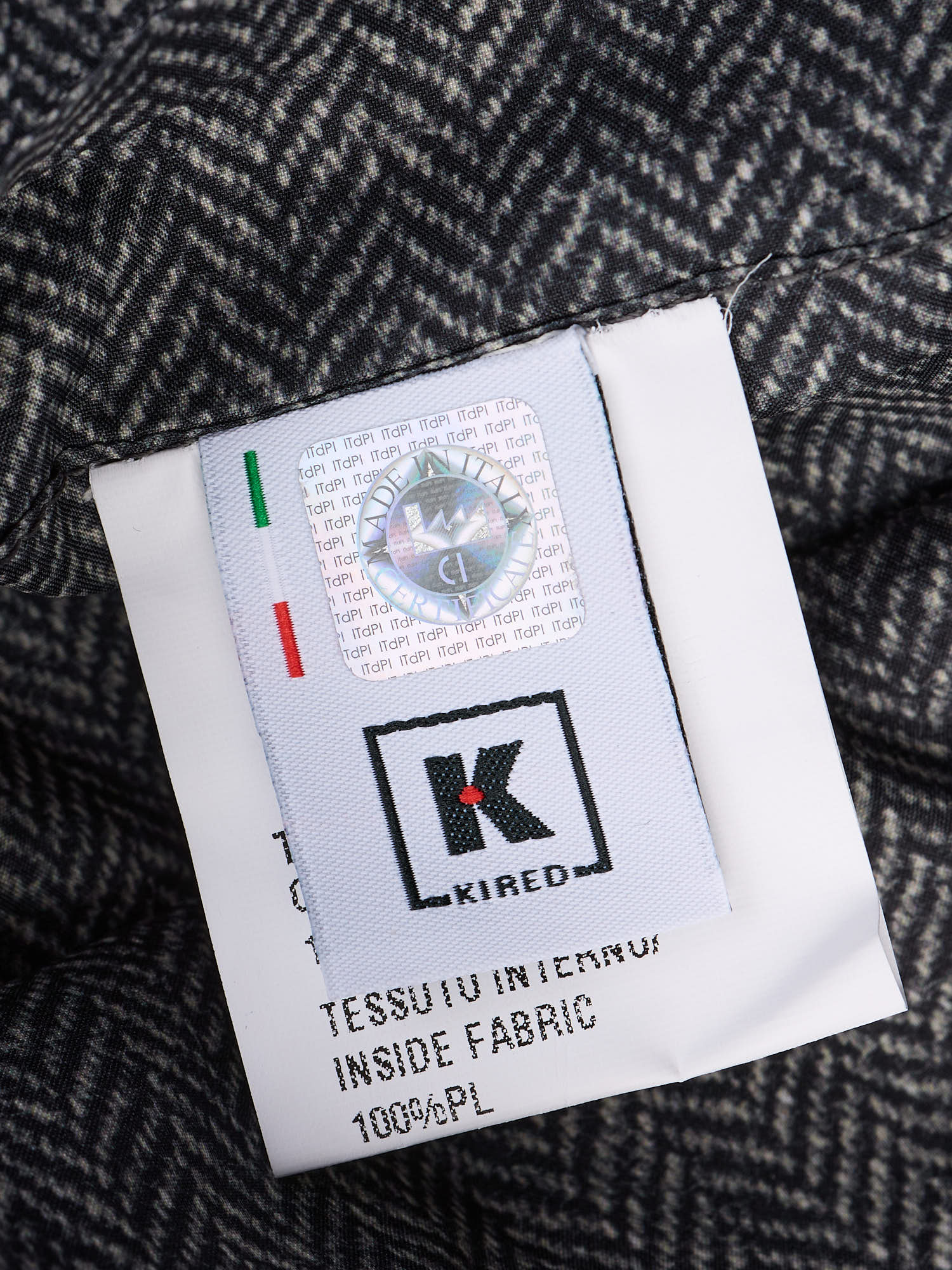 KITON KIRED "Ferru" Gray-Herringbone Reversible Double Face Coat 2026