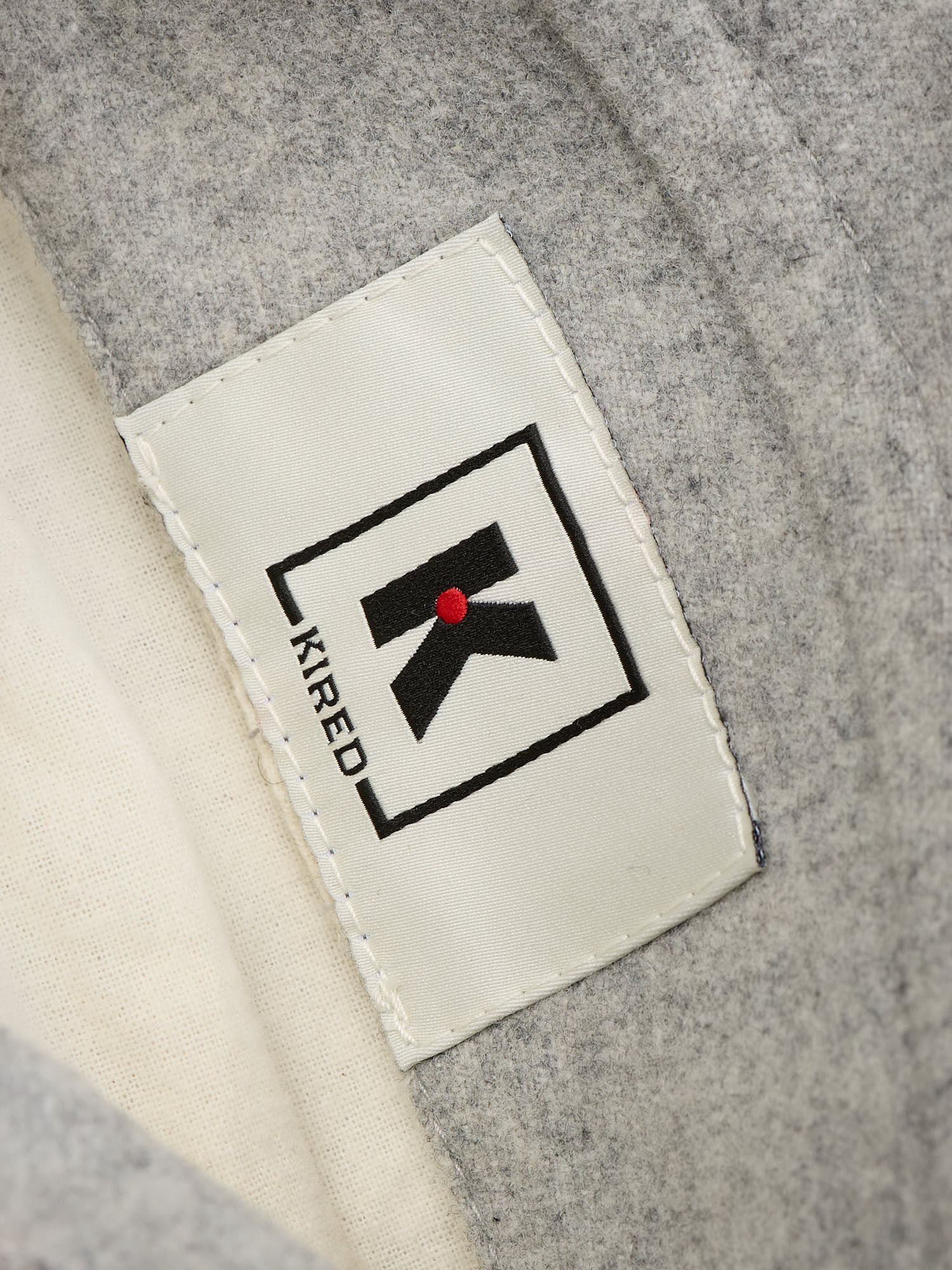 KITON KIRED "Ferru" Gray-Herringbone Reversible Double Face Coat 2026