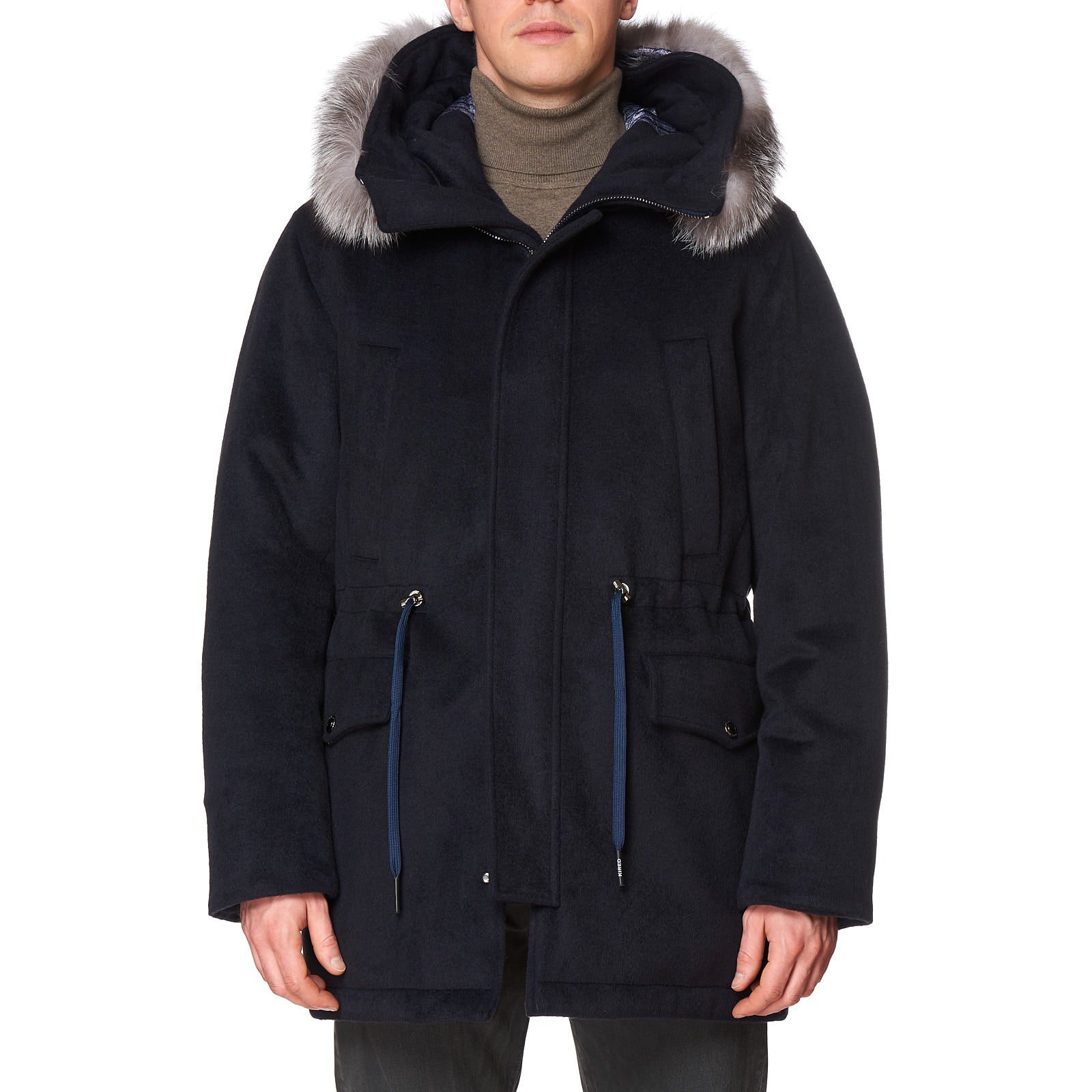 KITON KIRED "Frau" Goose Down Hooded Parka Jacket Raccoon Fur 50 US M KIRED