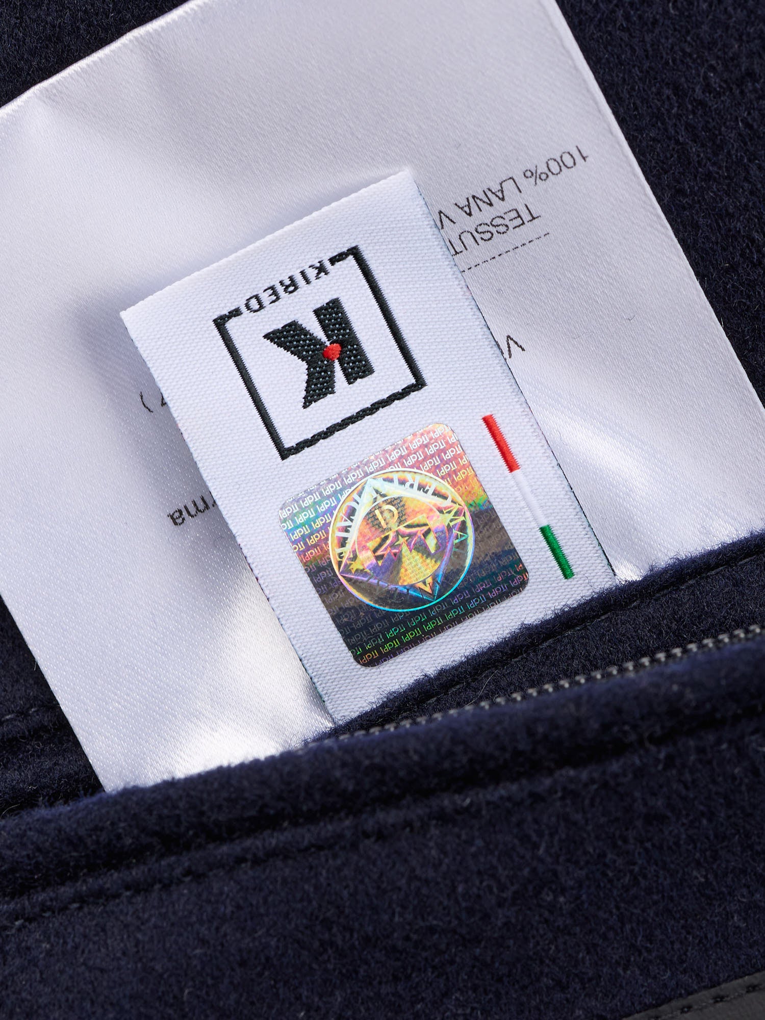 KITON KIRED "Furat" Navy Virgin Wool Utility Jacket Climatek