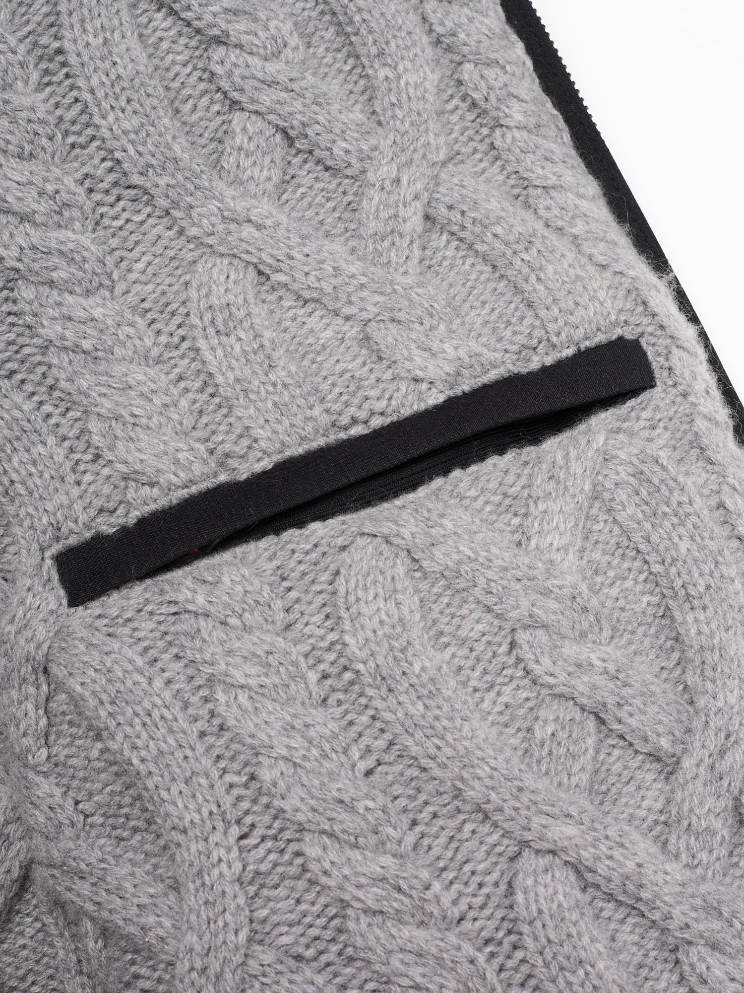 KITON KIRED "Gange" Black-Gray Reversible Cashmere-Wool Vest EU 50 NEW US M