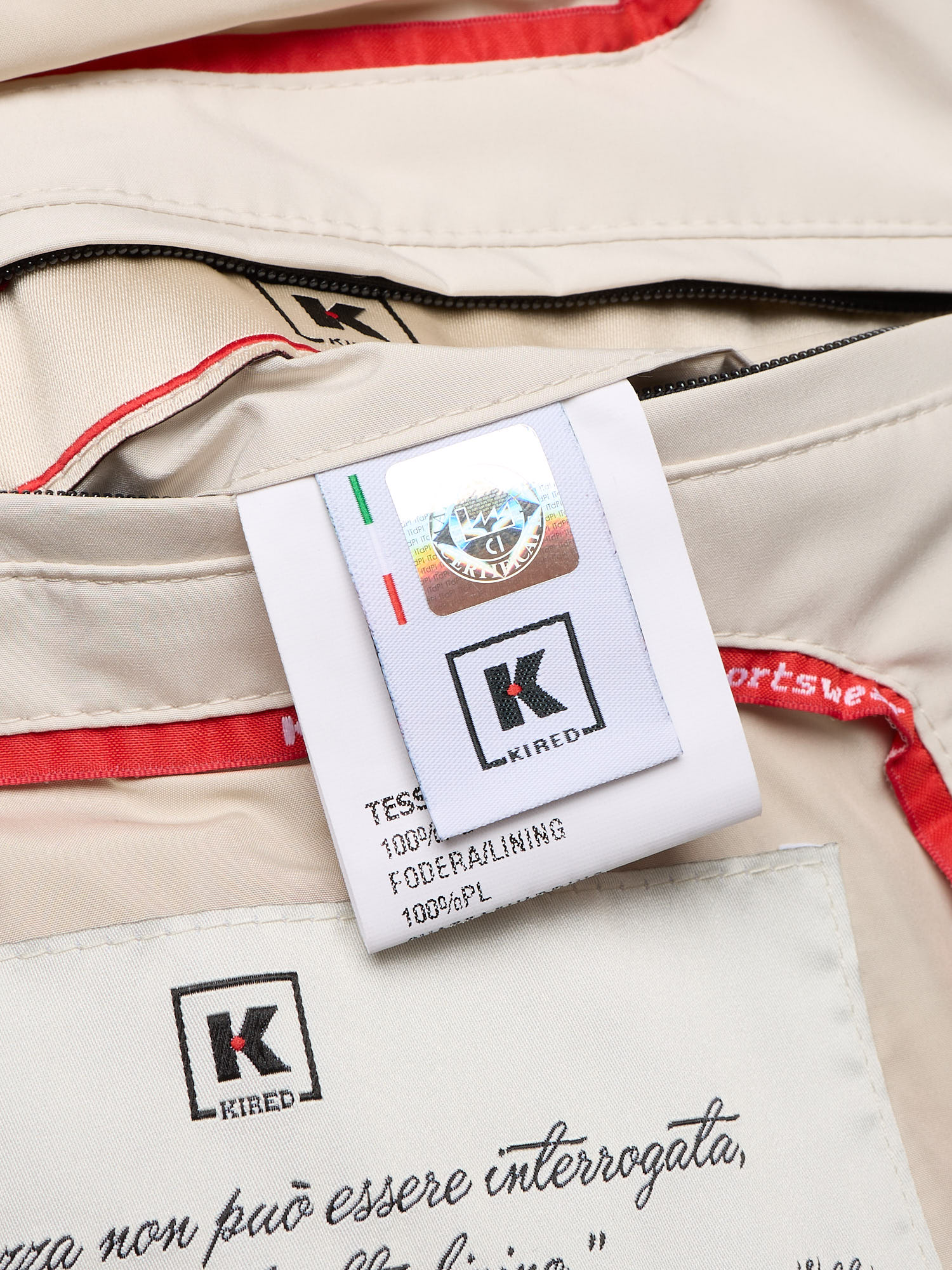 KITON KIRED "Gonga" Cream Vest with Fur Collar