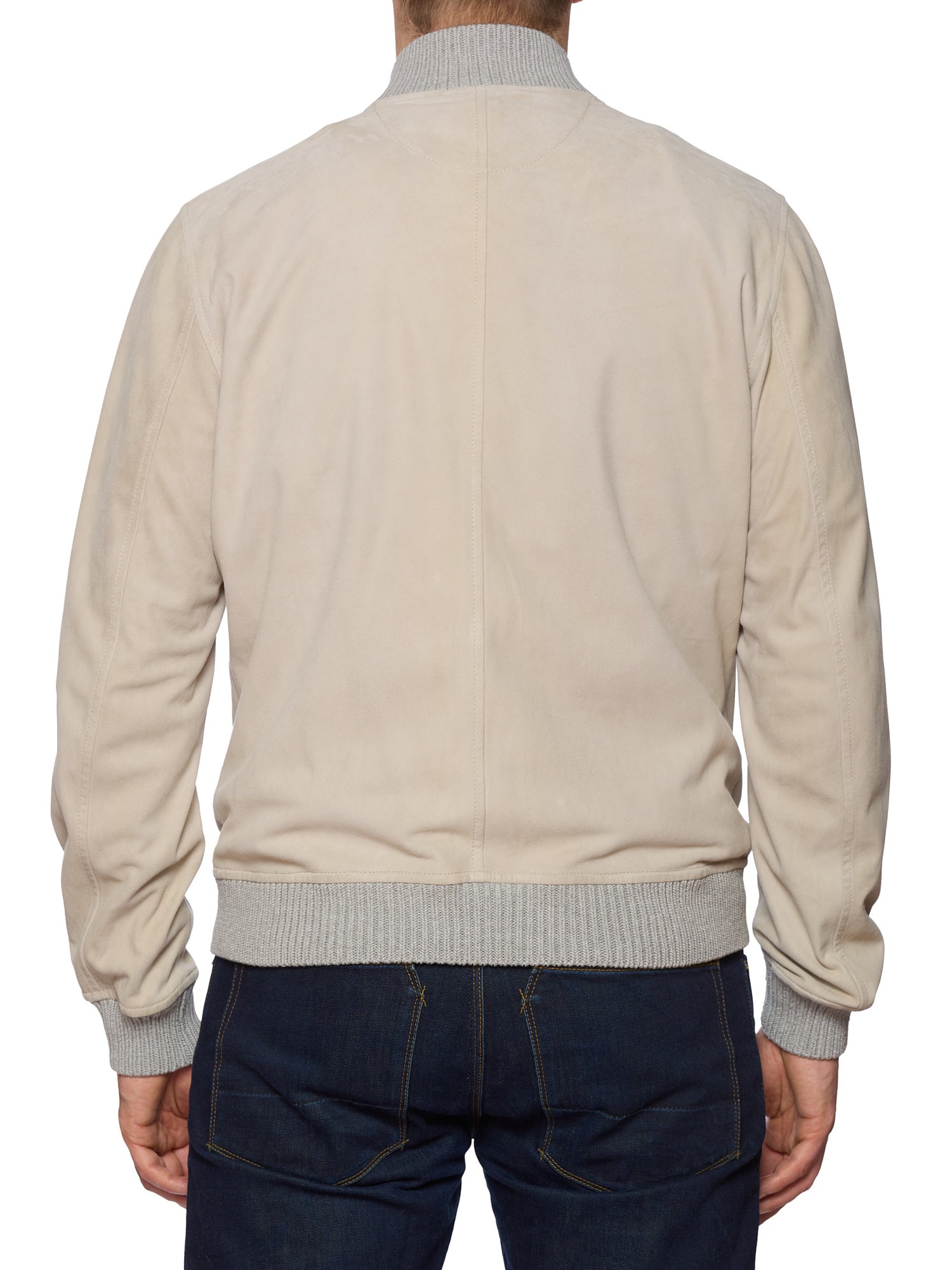 KITON KIRED "Igor" Beige Lambskin Leather Varsity Leather Jacket EU 50 NEW US M