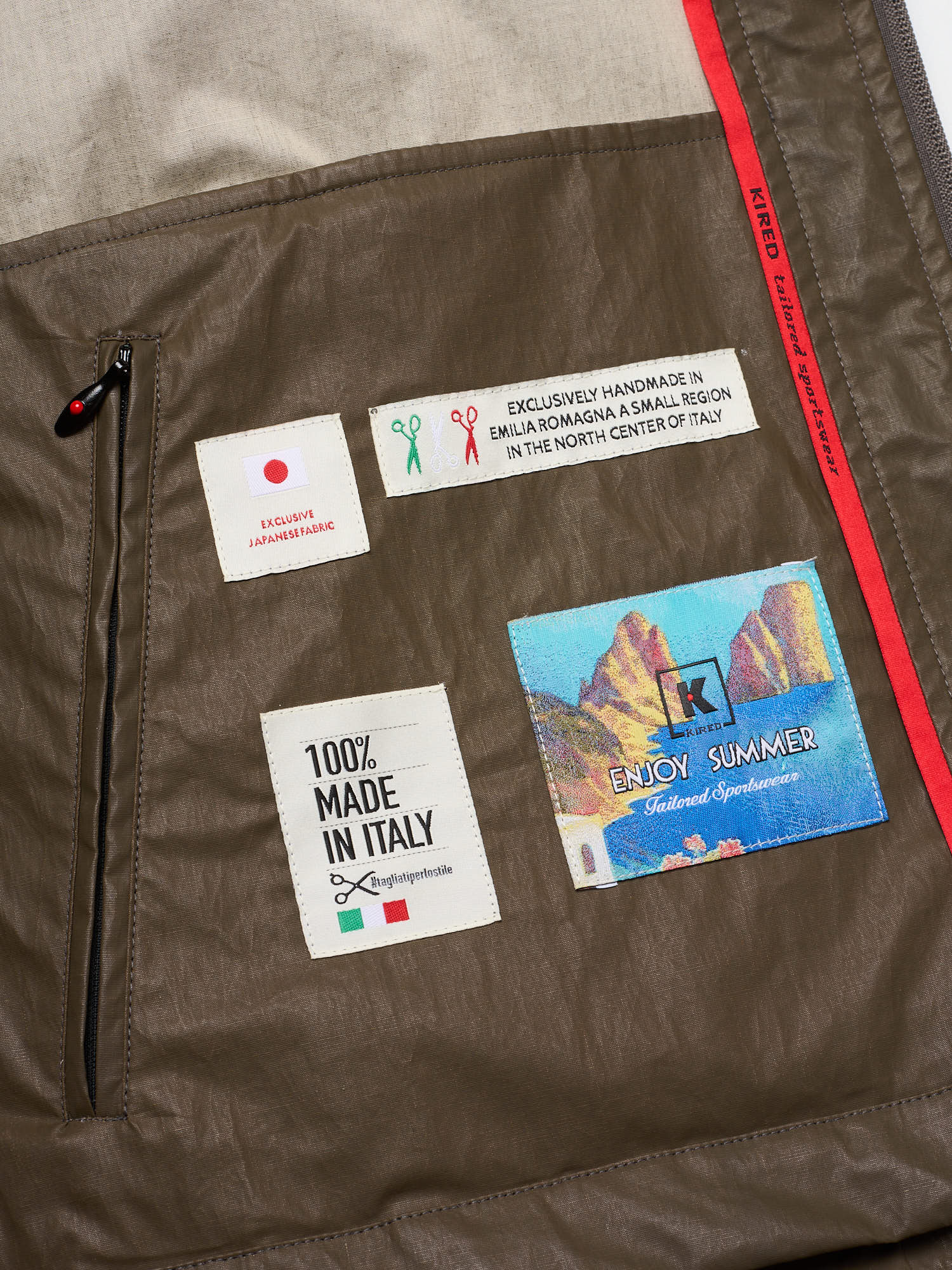 KITON KIRED "Ivo2" Litek Brown Exclusive Japanese CPO Travel Jacket EU 50 US M