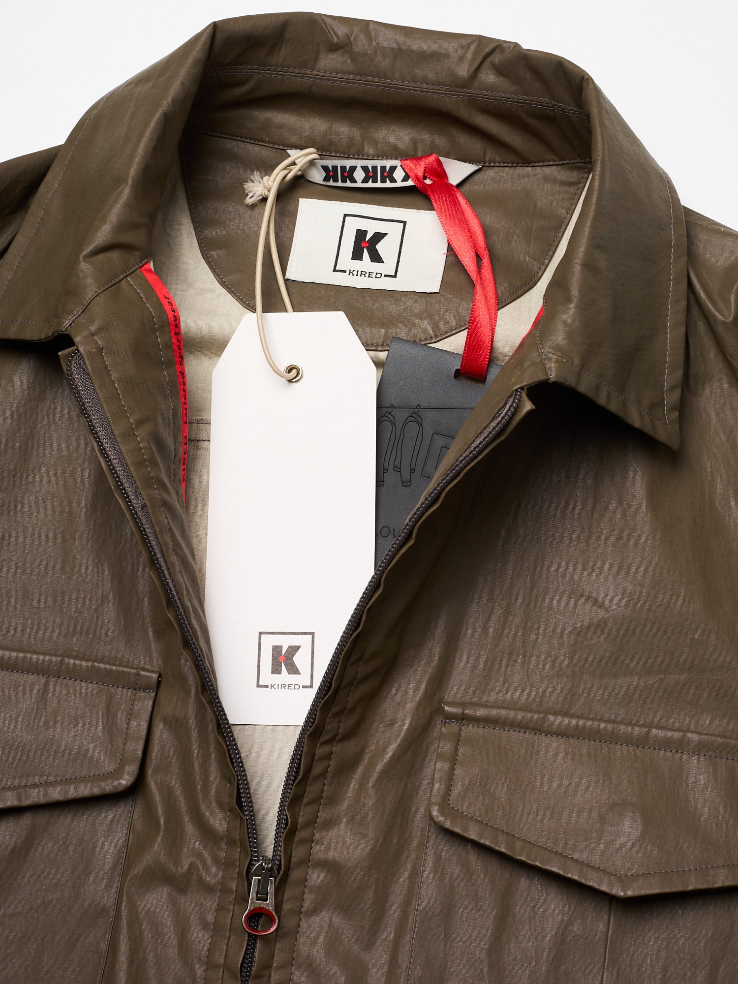 KITON KIRED "Ivo2" Litek Brown Exclusive Japanese CPO Travel Jacket EU 50 US M