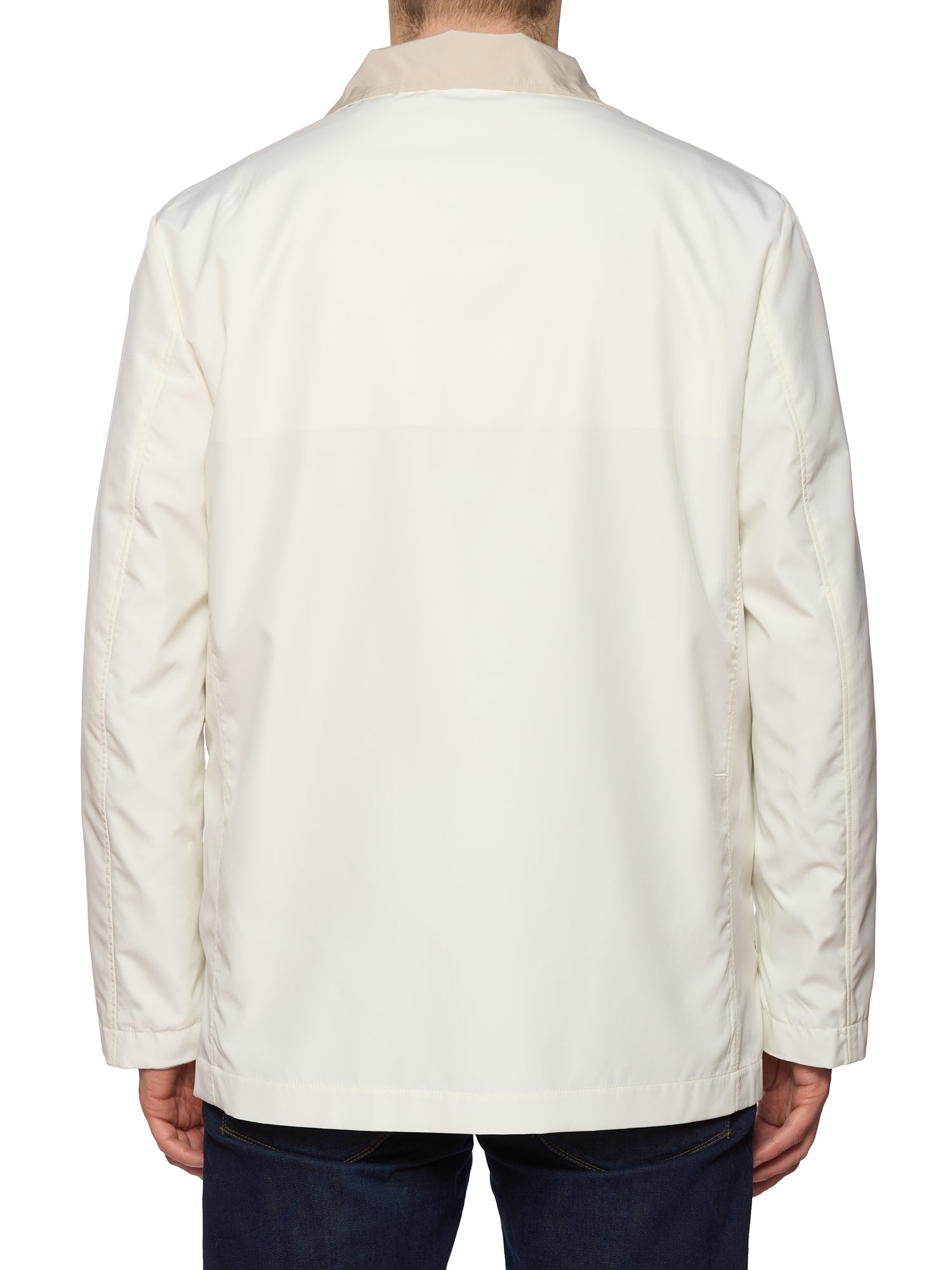 KITON KIRED "Jak" Beige-White Reversible Packable Safari Jacket EU 50 NEW US M