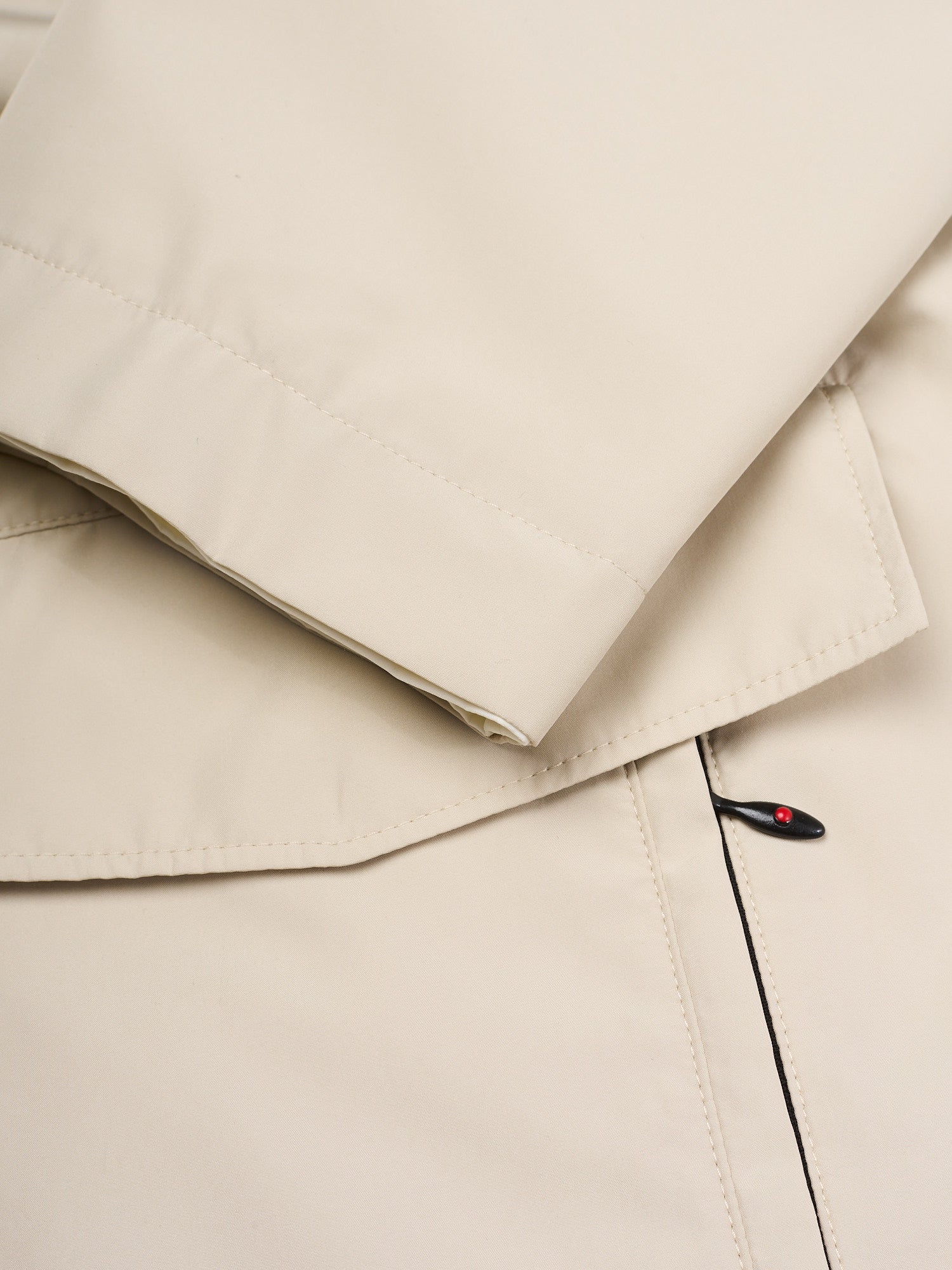 KITON KIRED "Jak" Beige-White Reversible Packable Safari Jacket EU 50 NEW US M