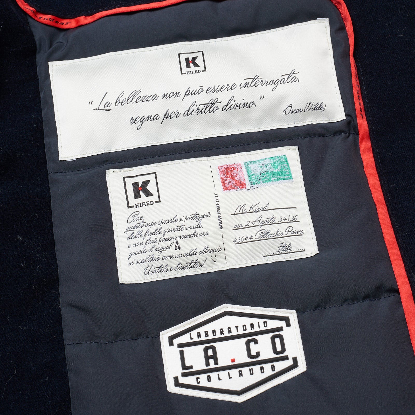 KITON KIRED "Keal" Dark Blue Cashmere Goose Down Padded Hooded Parka Jacket Coat KIRED