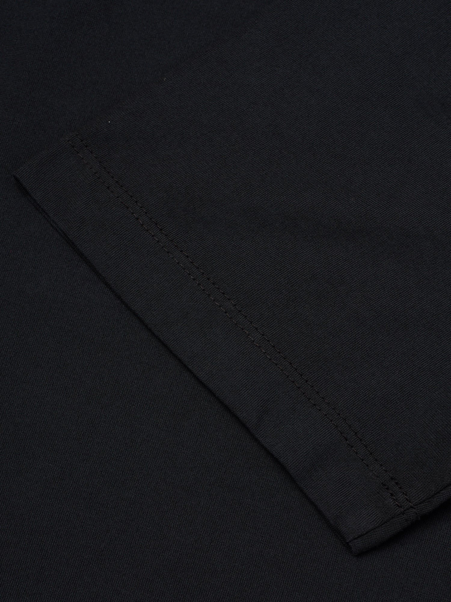 KITON KIRED "Kiss" Black Exclusive Crepe Cotton Short Sleeve T-Shirt