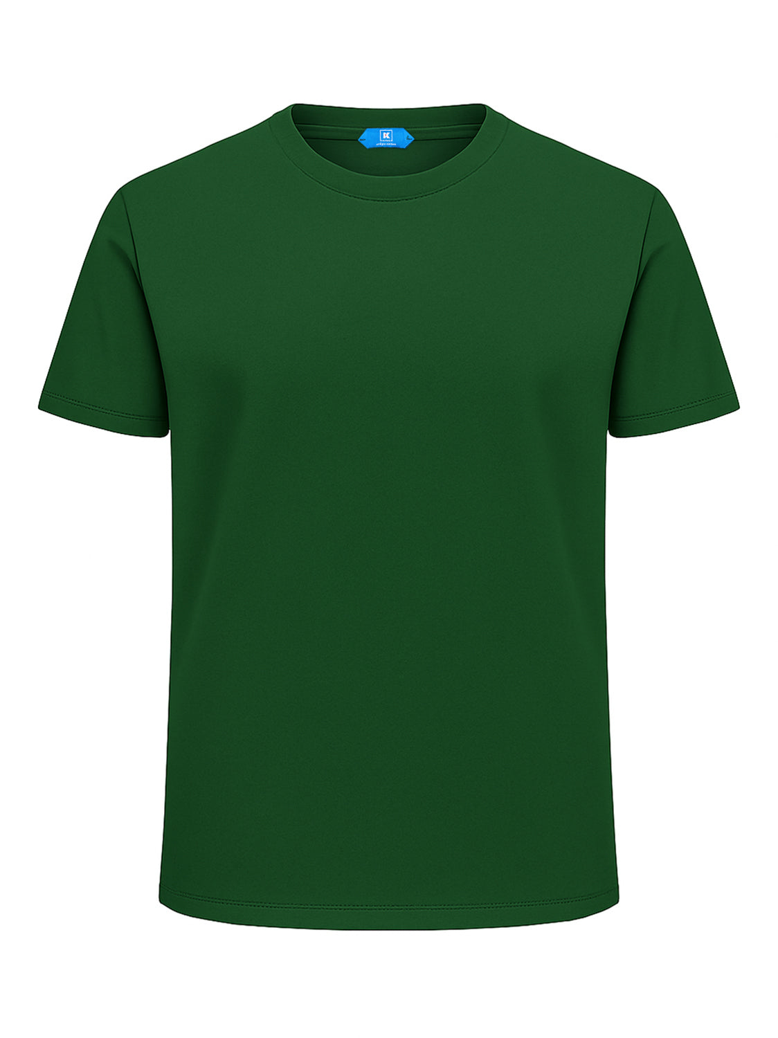KITON KIRED "Kiss" Green Exclusive Crepe Cotton Short Sleeve T-Shirt