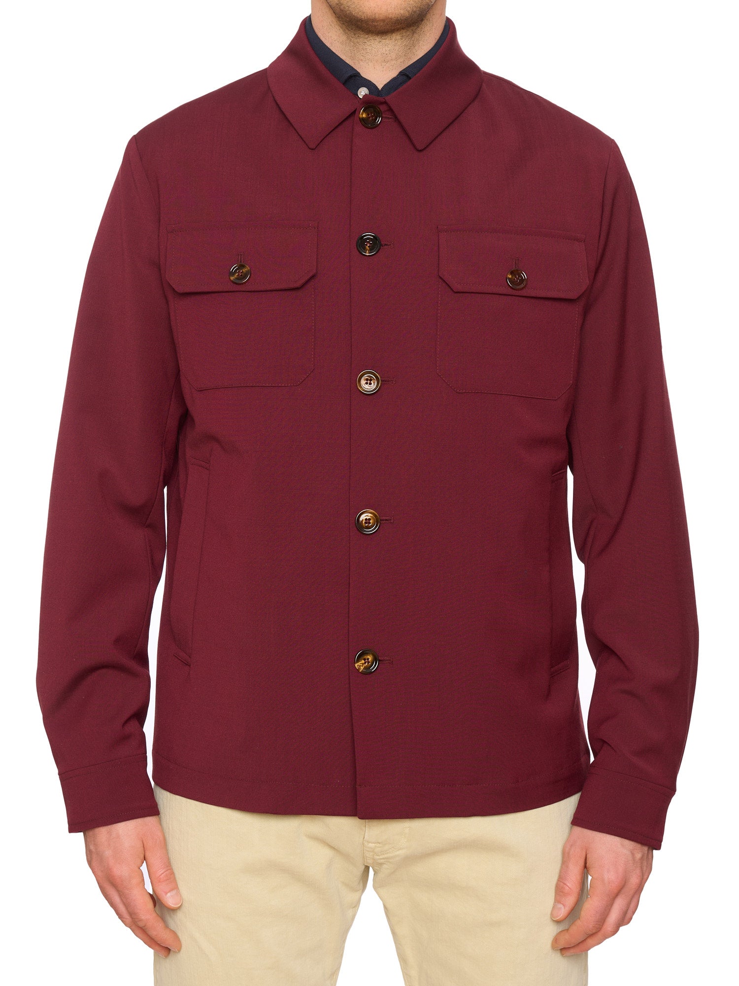 KITON KIRED "Leo" Burgundy Carlo Barbera Tropical Wool Jacket EU 50 NEW US M 2025