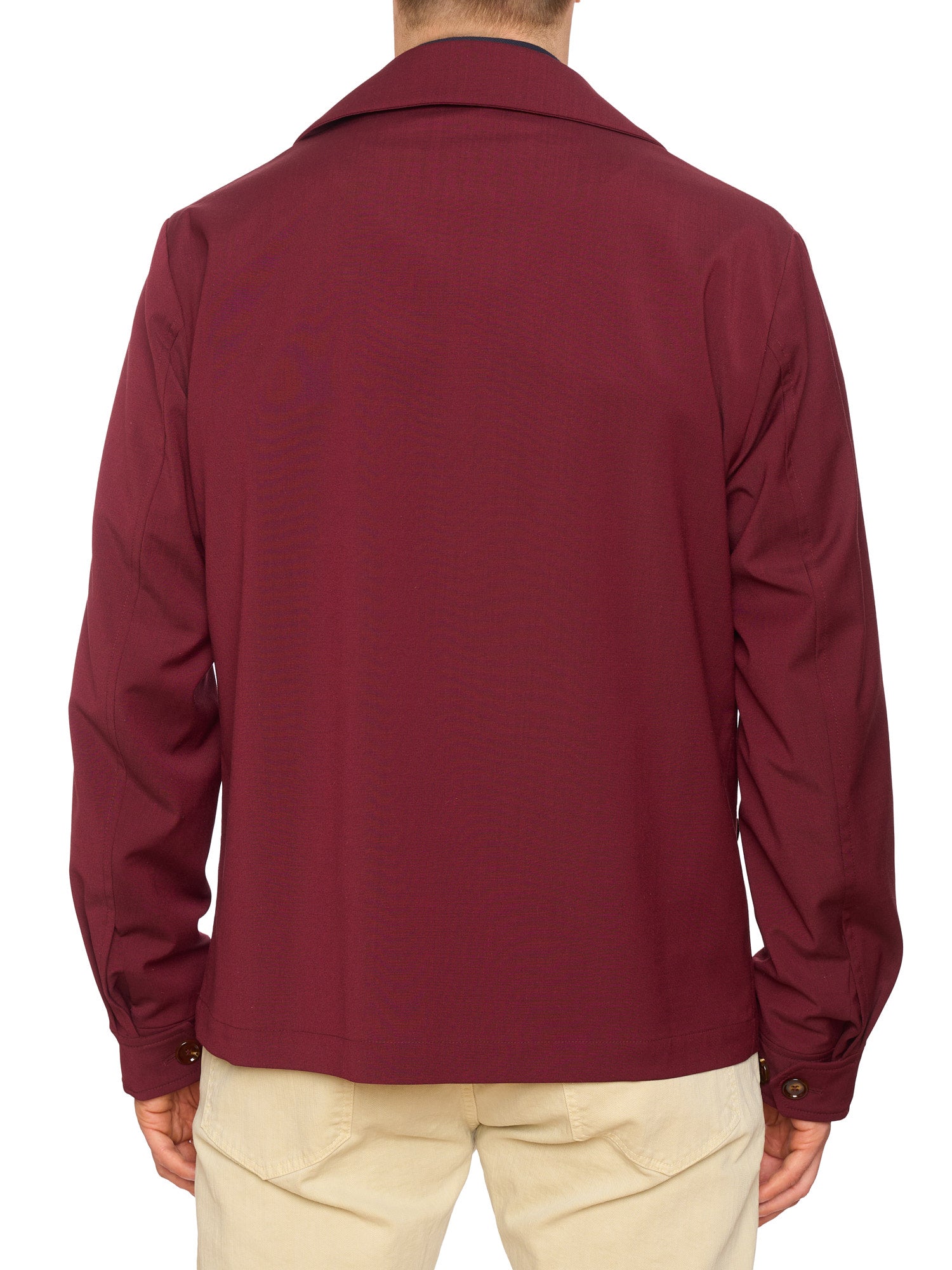 KITON KIRED "Leo" Burgundy Carlo Barbera Tropical Wool Jacket EU 50 NEW US M 2025