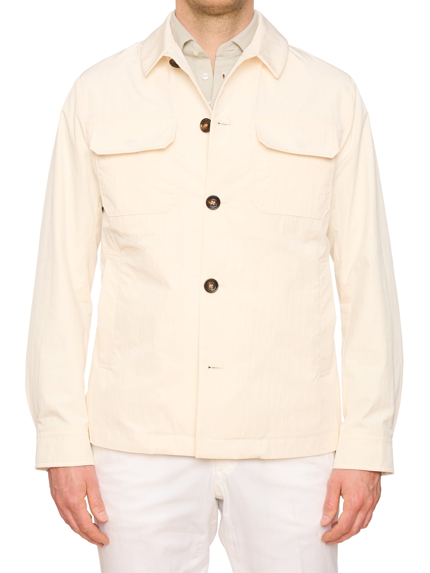KITON KIRED "Leo" Cream Carlo Barbera Tropical Jacket EU 50 NEW US M 2025