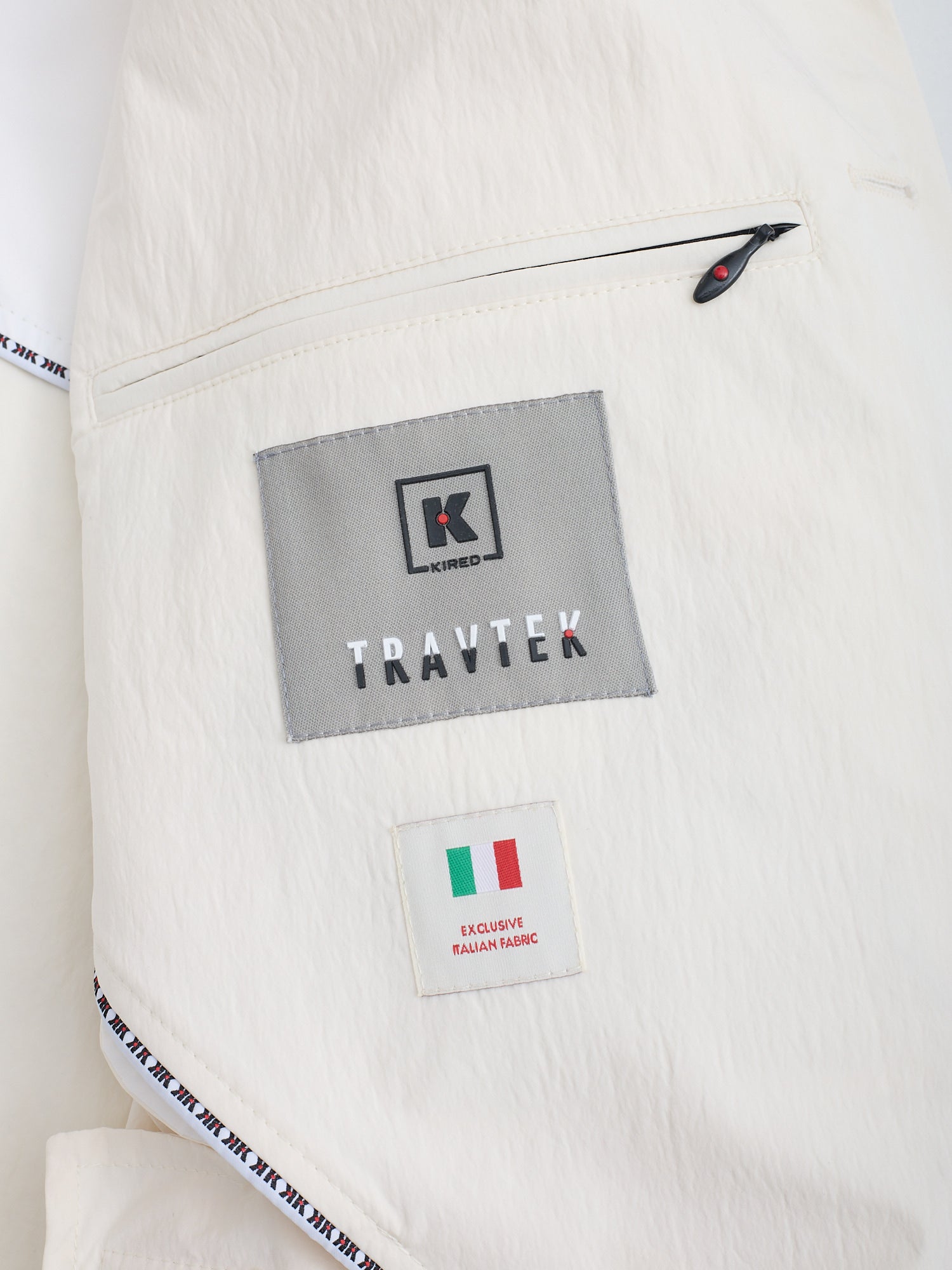 KITON KIRED "Leo" Cream Carlo Barbera Tropical Jacket EU 50 NEW US M 2025