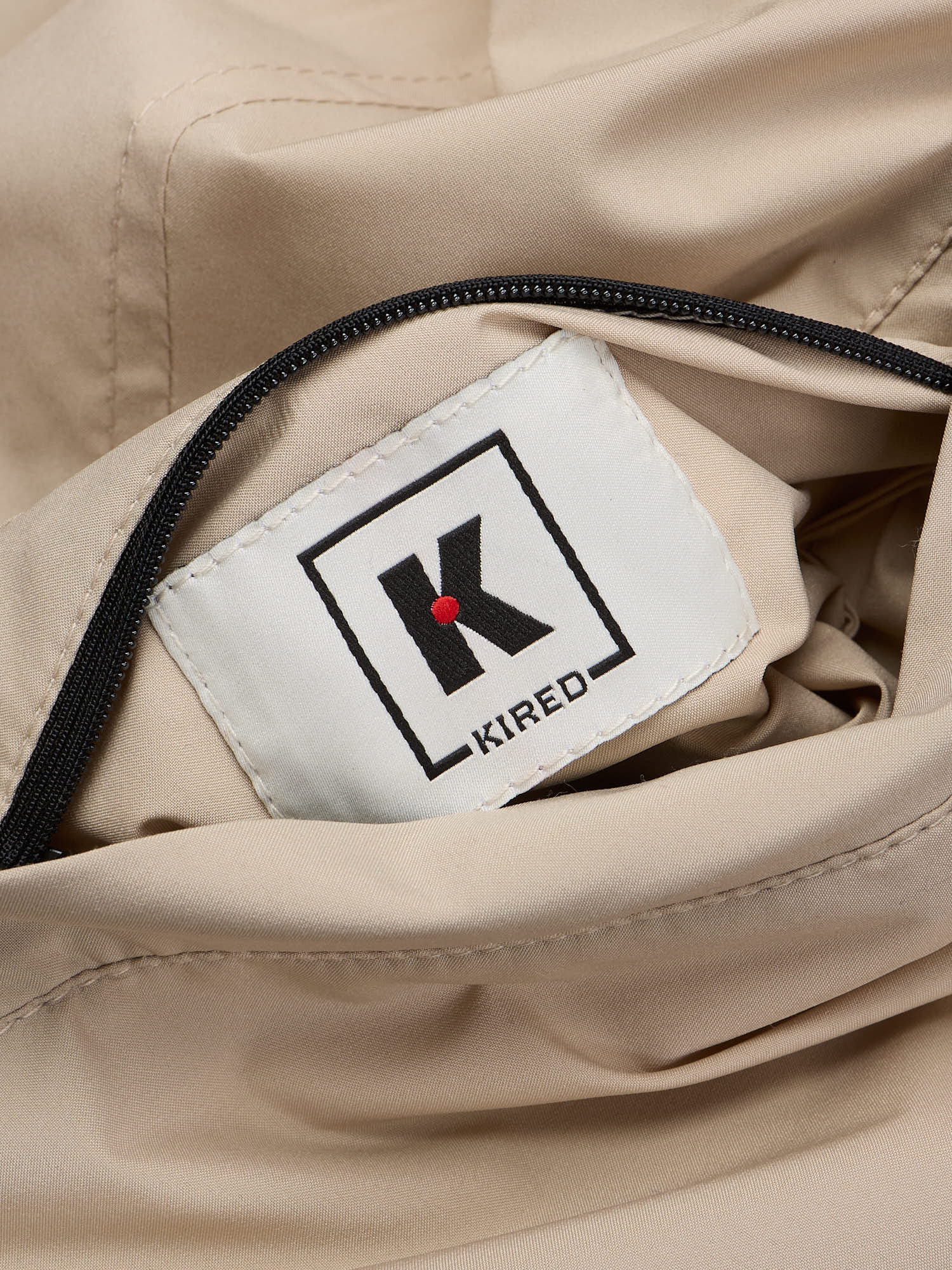 KITON KIRED "Nore" Blue-Beige Reversible Double Face Safari Jacket