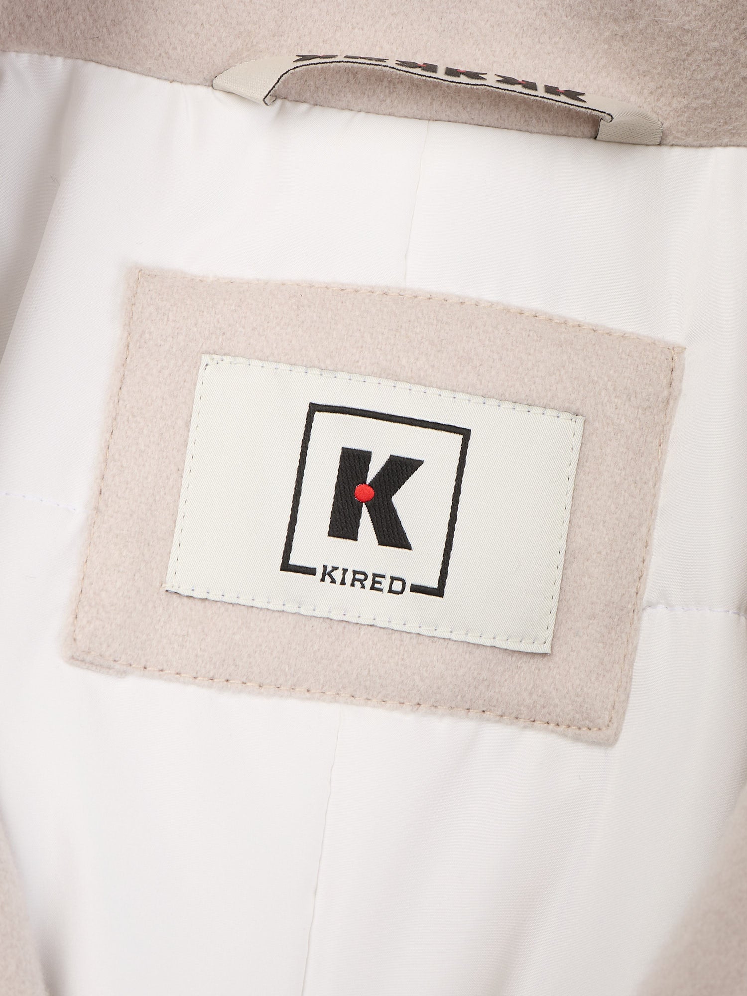 KITON KIRED "Oglio" Beige Flannel Cashmere DB Peacoat Jacket