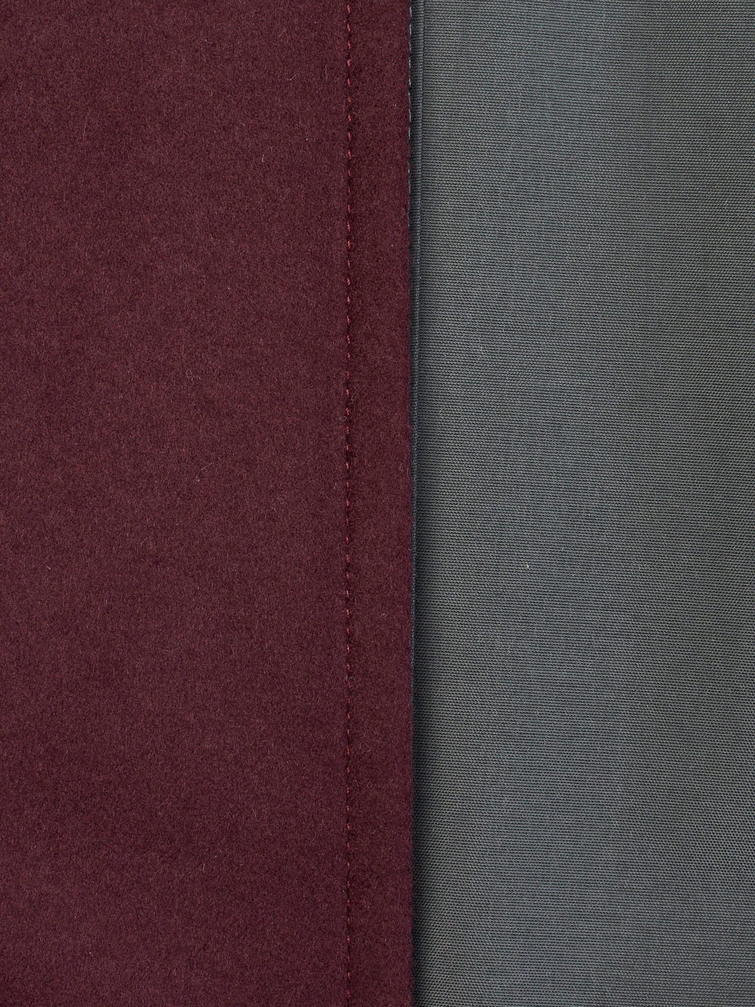 KITON KIRED "Peak" Burgundy-Gray Reversible Double Faced Coat