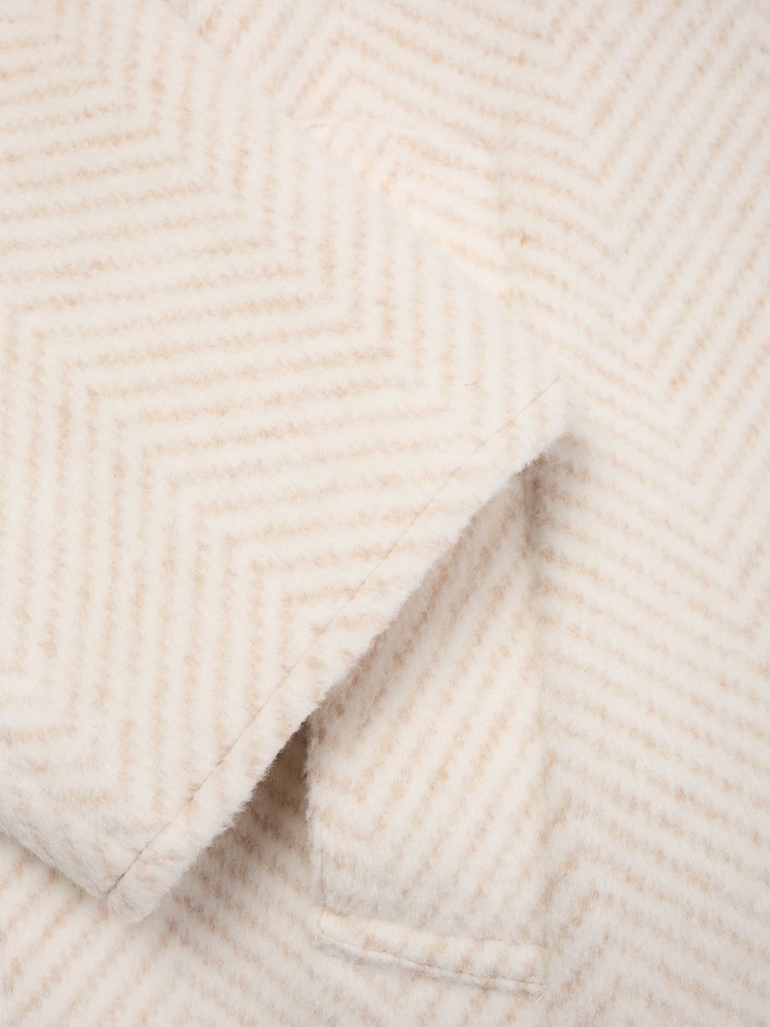 KITON KIRED "Peak" Cream Heavy Reversible Double Sided Coat Zegna Cloth